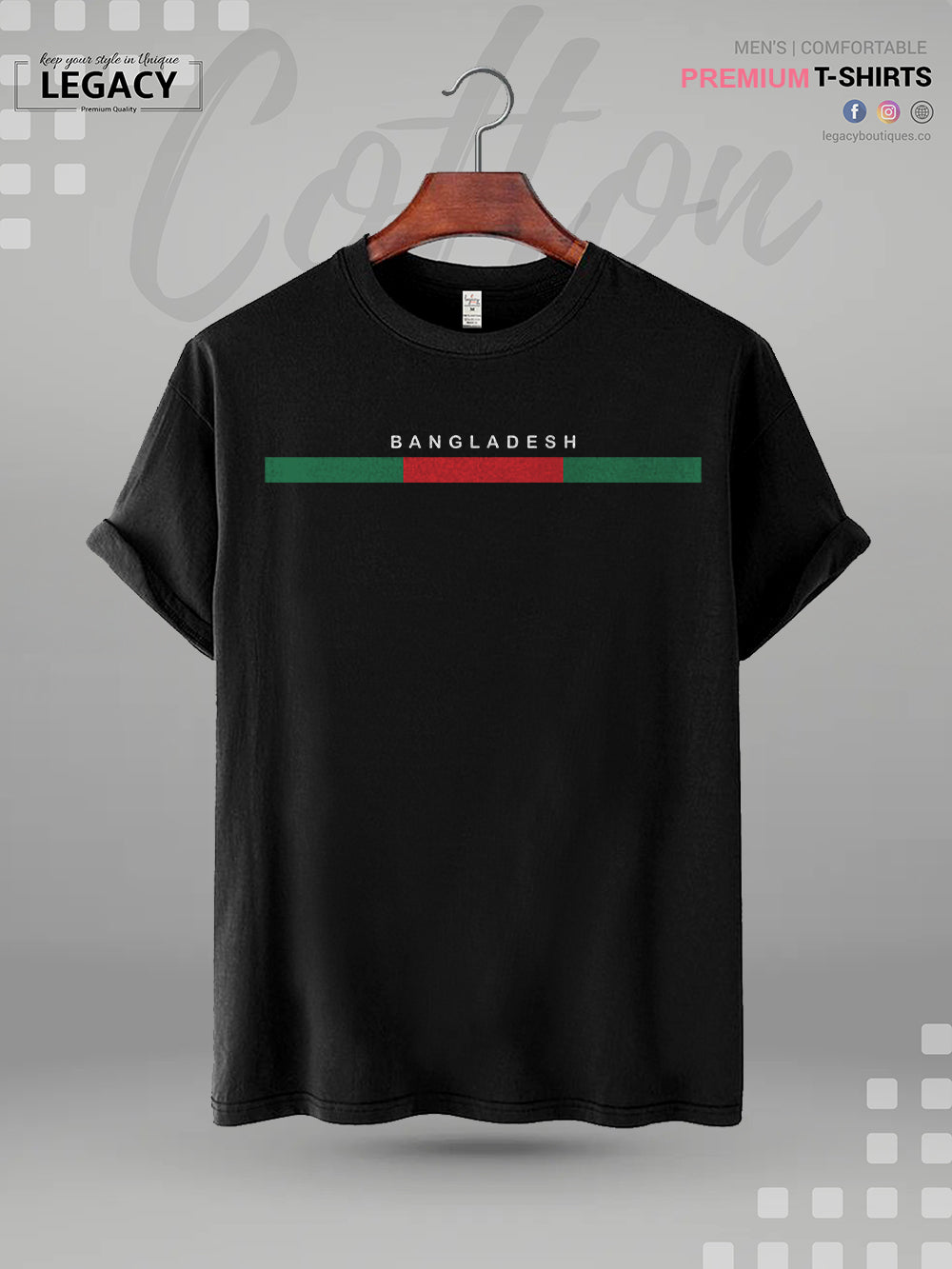 Bangladesh Flag Printed Men&