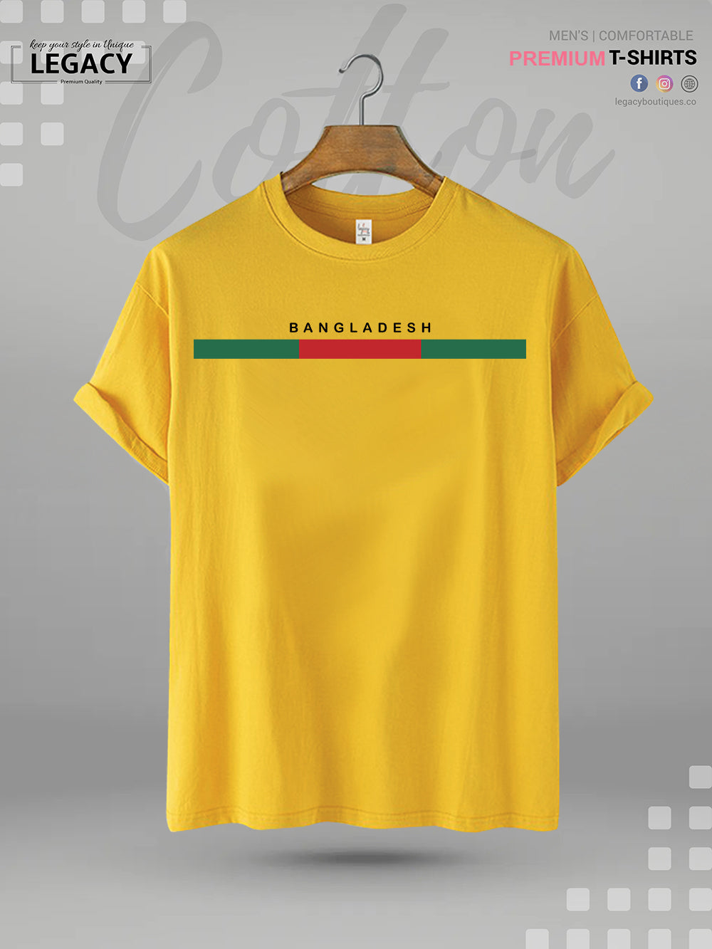 Bangladesh Flag Printed Men&