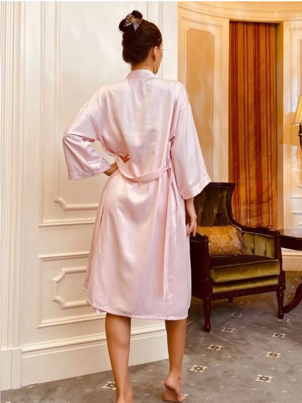 Sexy Split Robe Sets Spaghetti Strap Long Sleeve Sleepwear Sets Women's - Legacy Boutiques