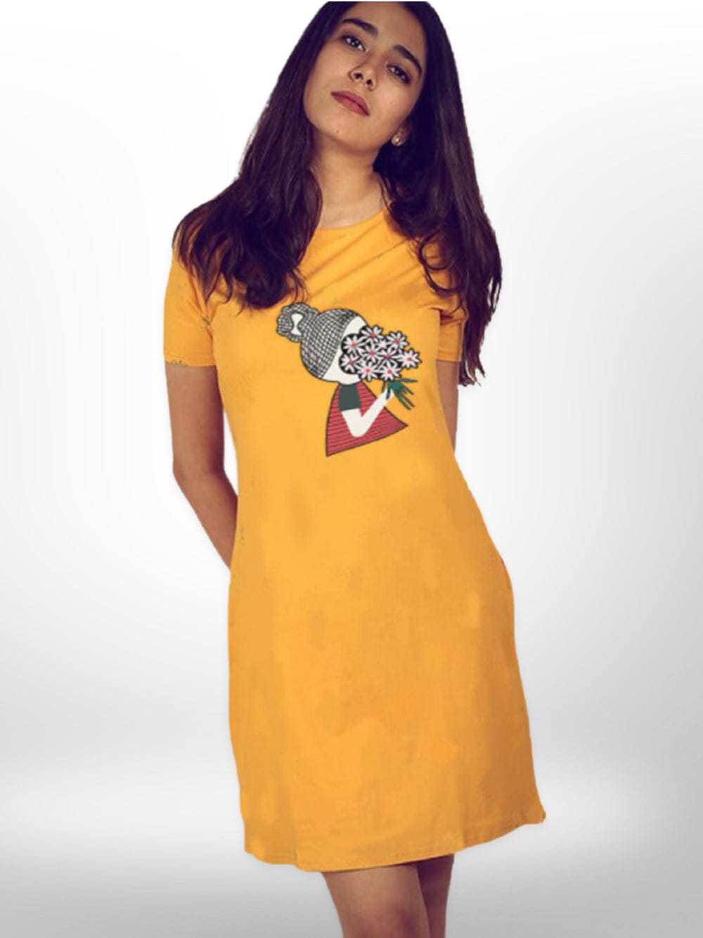 Always With You Printed Long T-shirt For Women&