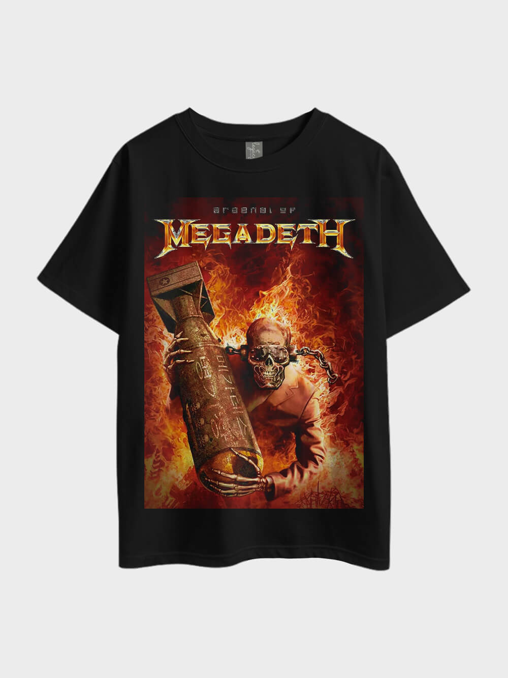 Arsenal of Megadeth Printed Oversized Metal Mens Cheapest Tee At Legacy Boutiques BD Legacy Boutiques Legacy Boutiques