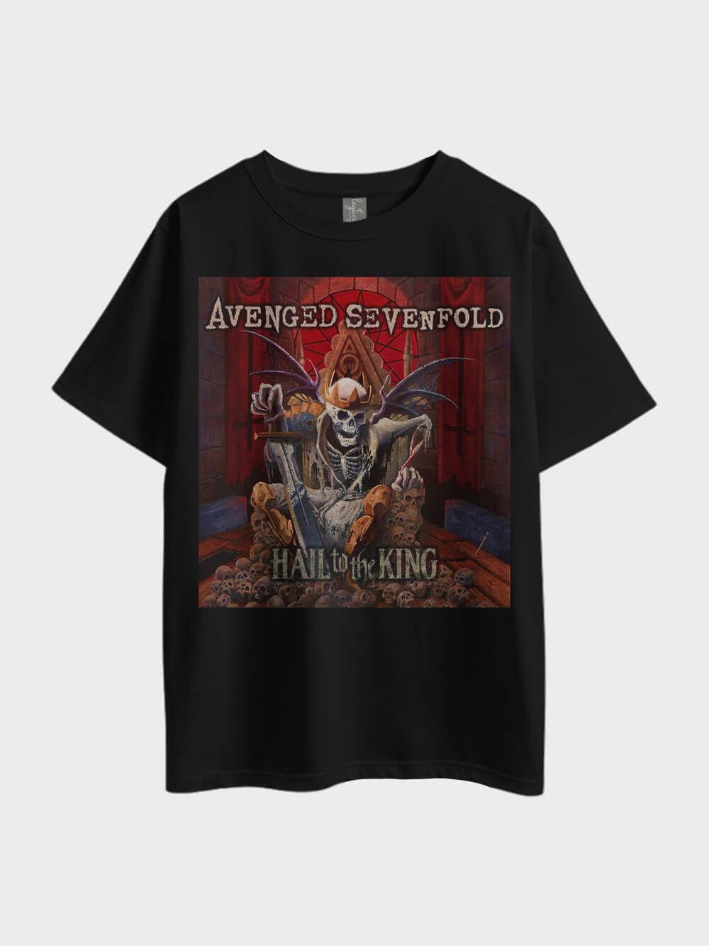 Avenged Sevenfold Hail to the King Oversized Metal Mens High Quality Tee In Lowest Price At Legacy Boutiques BD Legacy Boutiques Legacy Boutiques