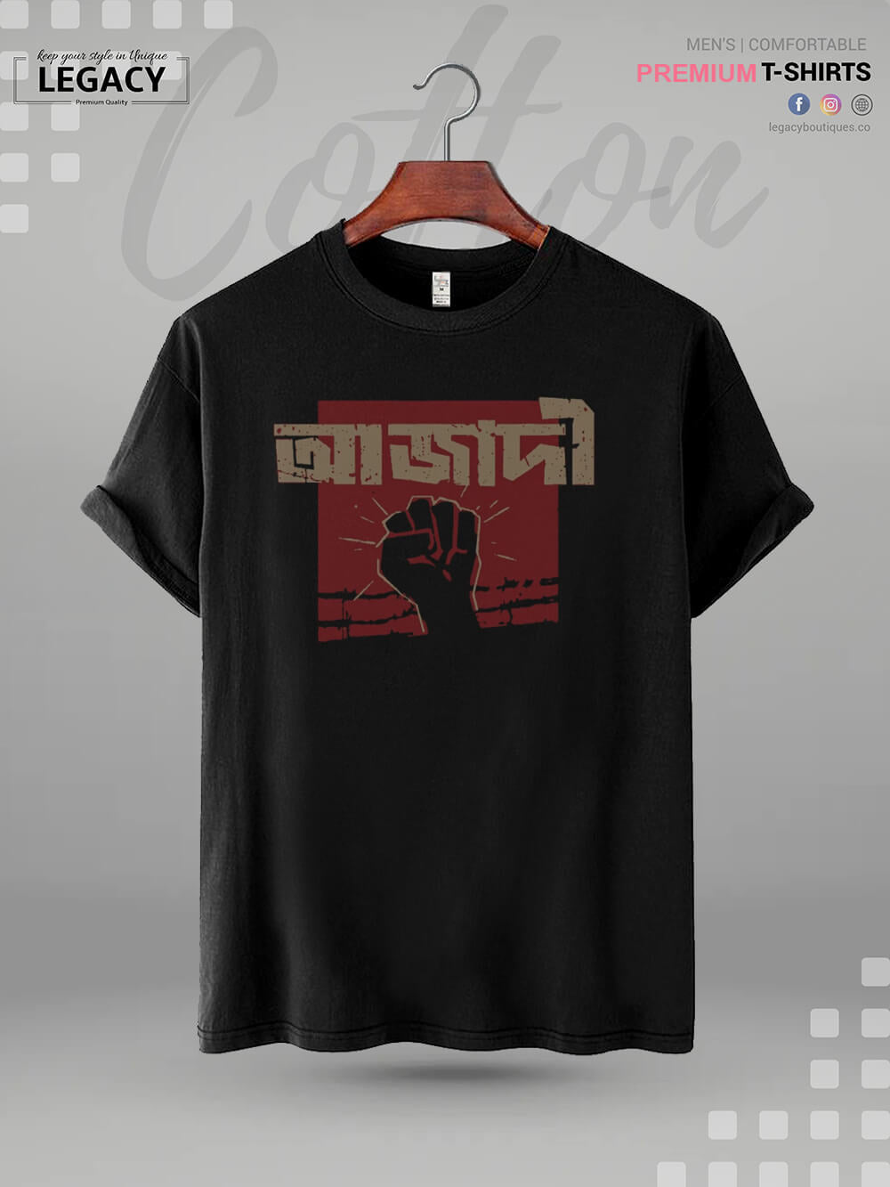 Azadi Freedom Fist Graphic T-Shirt - Men&
