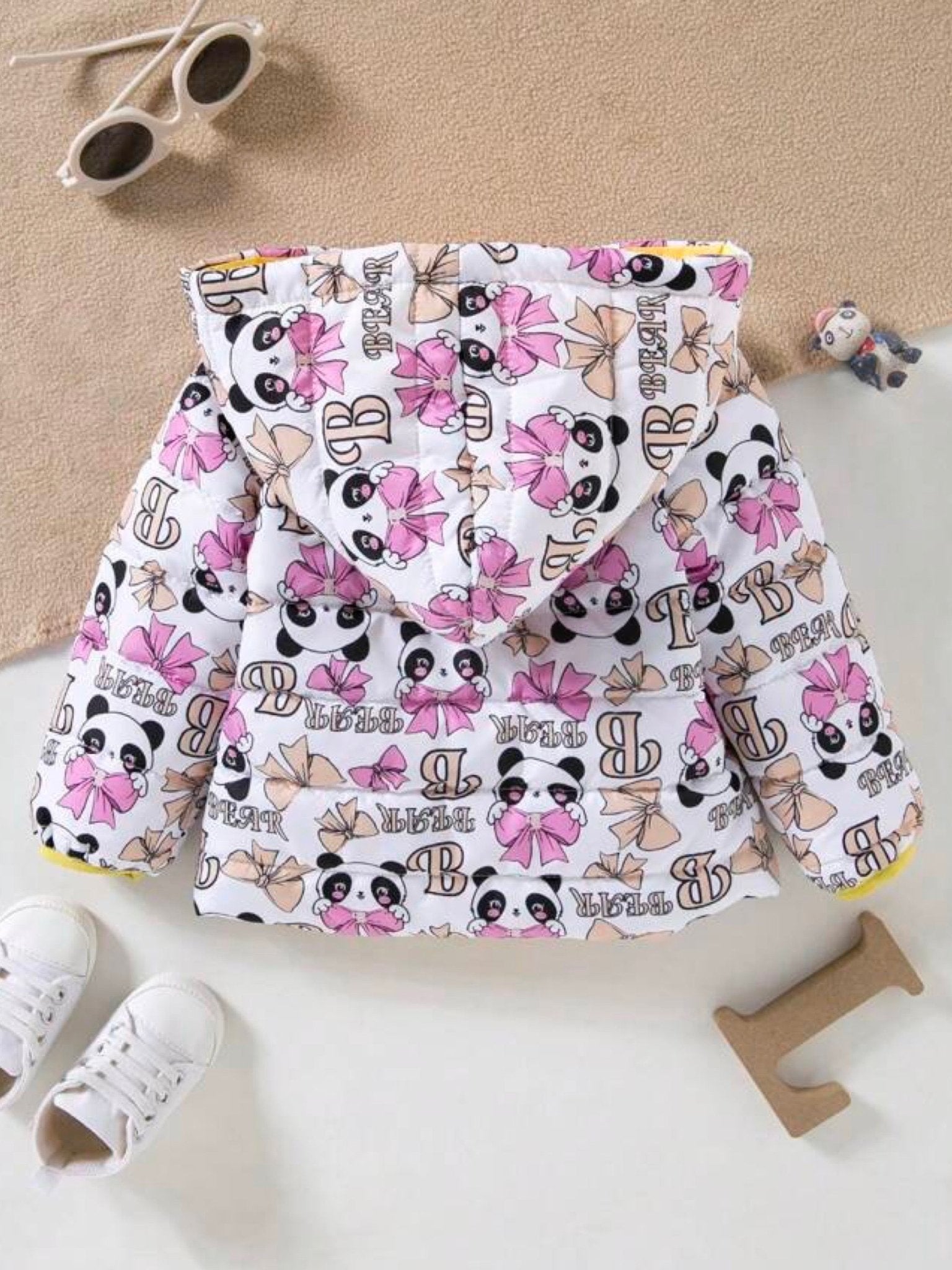 babies panda print hooded jacket Legacy Boutiques Legacy Boutiques