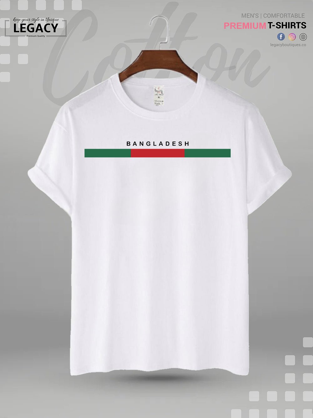 Bangladesh Flag Printed Men&