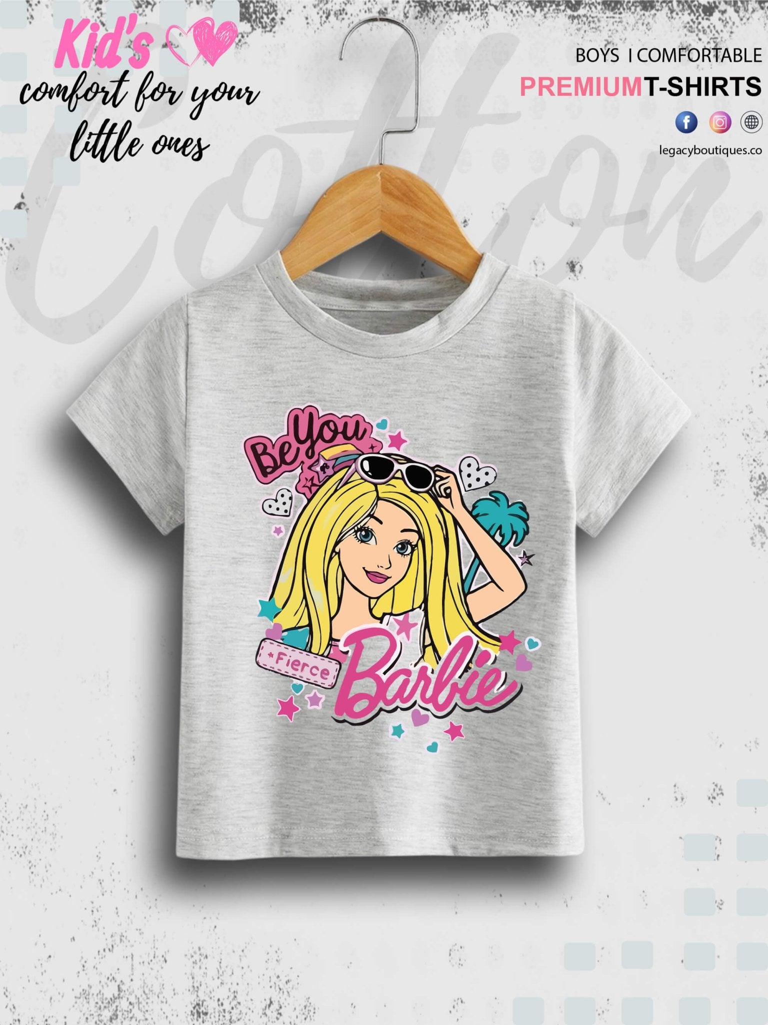 Barbie Be Brave Printed 1 To 11 Year Girls T-Shirt In Lowest Price Only In Dhaka Legacy Boutiques Legacy Boutiques