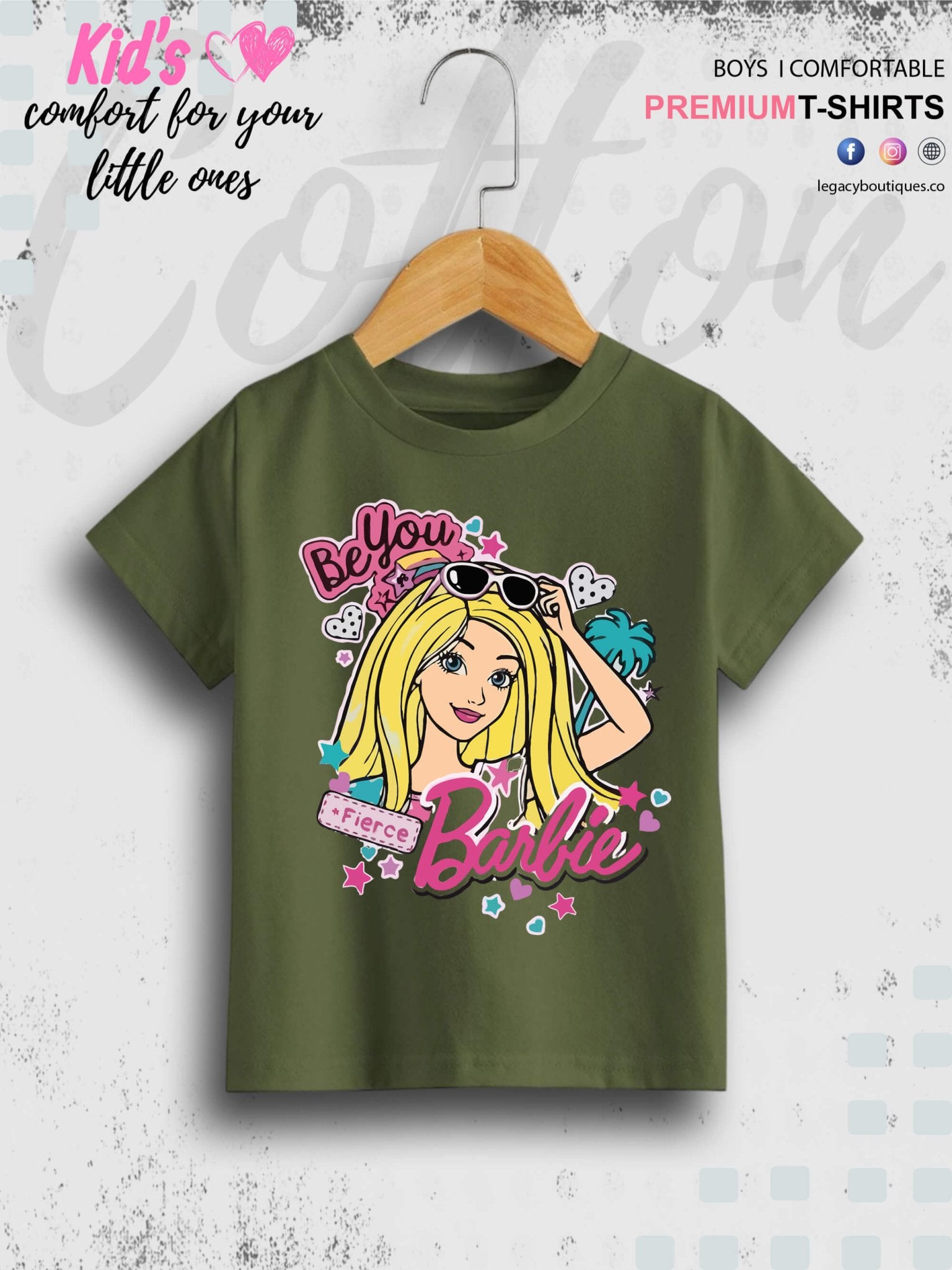 Barbie Be Brave Printed 1 To 11 Year Girls T-Shirt In Lowest Price Only In Dhaka Legacy Boutiques Legacy Boutiques