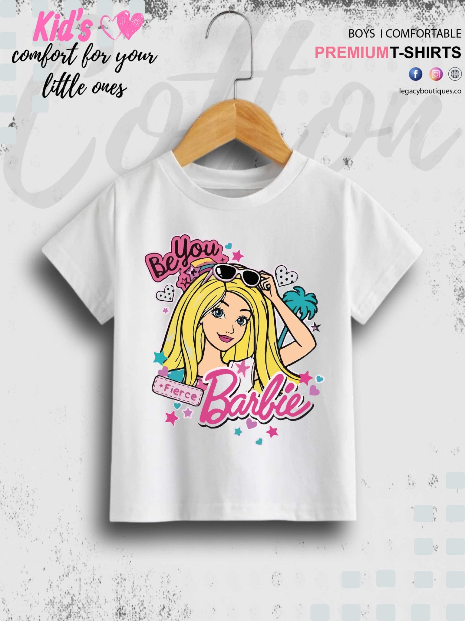 Barbie Be Brave Printed 1 To 11 Year Girls T-Shirt In Lowest Price Only In Dhaka Legacy Boutiques Legacy Boutiques