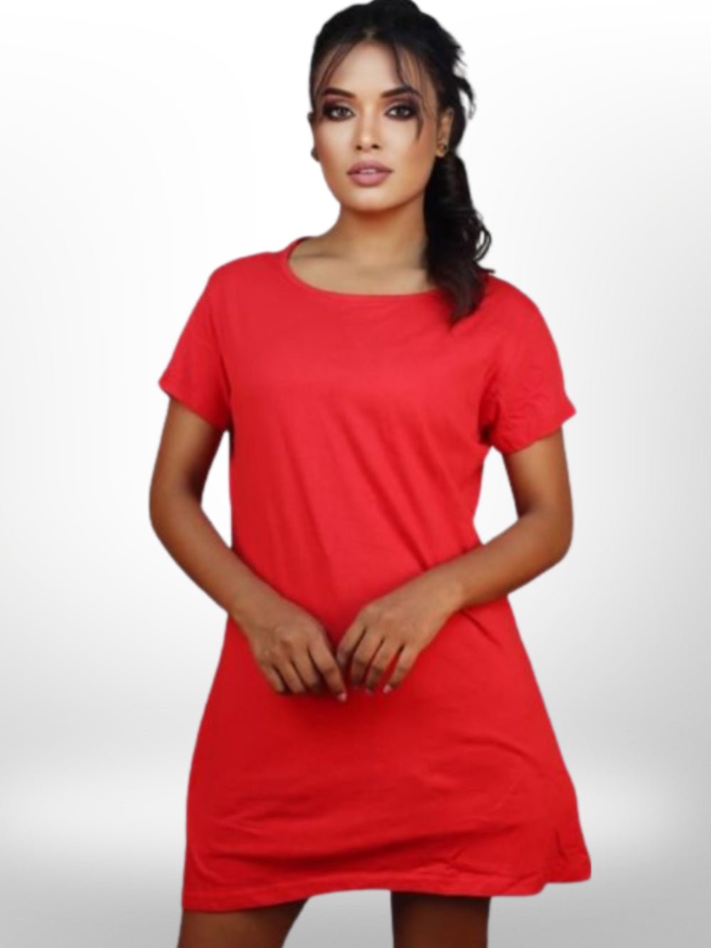 Beautiful Colorful Solid Long T-Shirt For Women&