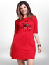 BEAUTIFUL COTTON THREE QUARTER SLEEVE T - SHIRT SIDE POCKET FOR WOMEN&