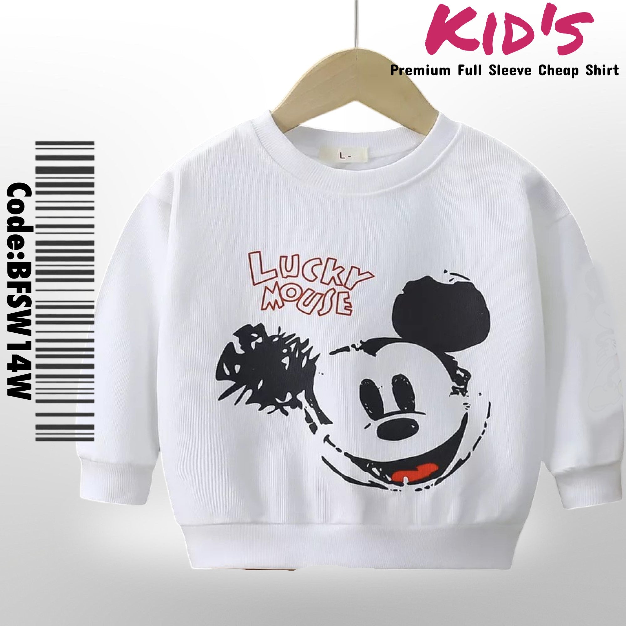 Best Autumn Winter Collection Lucky Mickey Mouse Printed Children&
