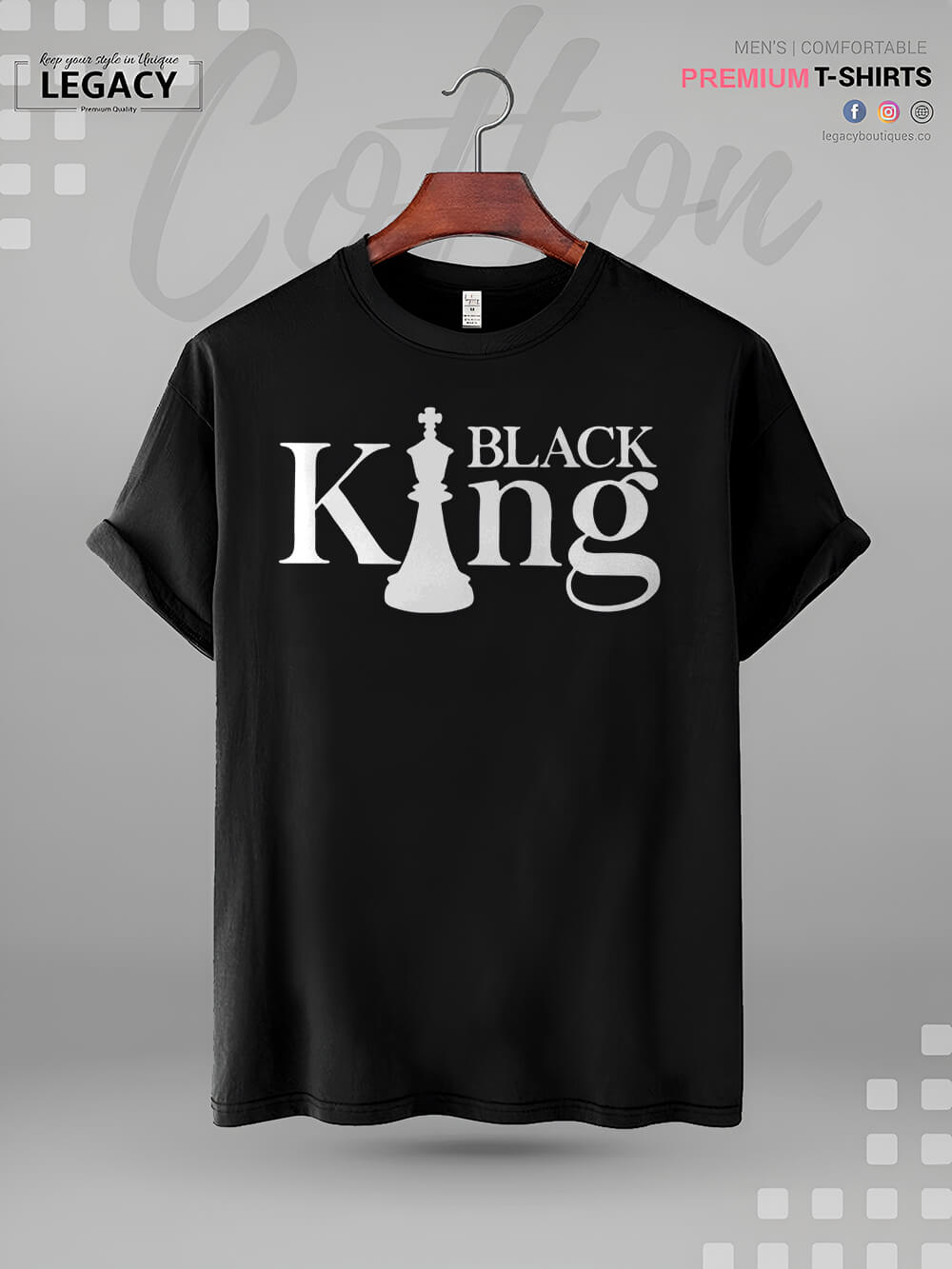Black King Printed High Quality Men&