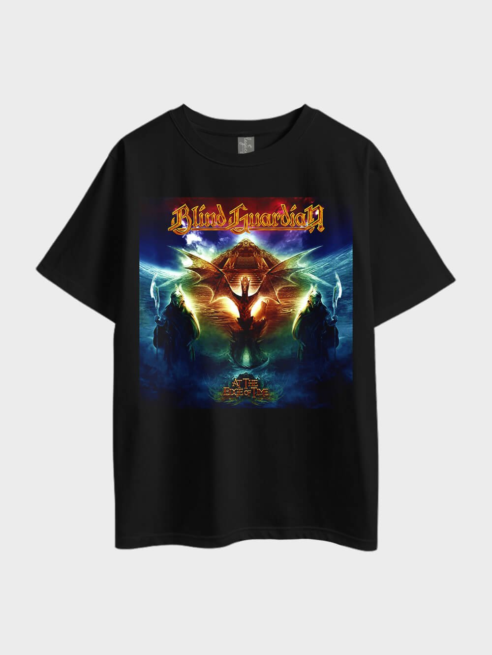 Blind Guardian At the Edge of Time Printed Metal Oversized Mens High Quality Tee At Legacy Boutiques BD Legacy Boutiques Legacy Boutiques