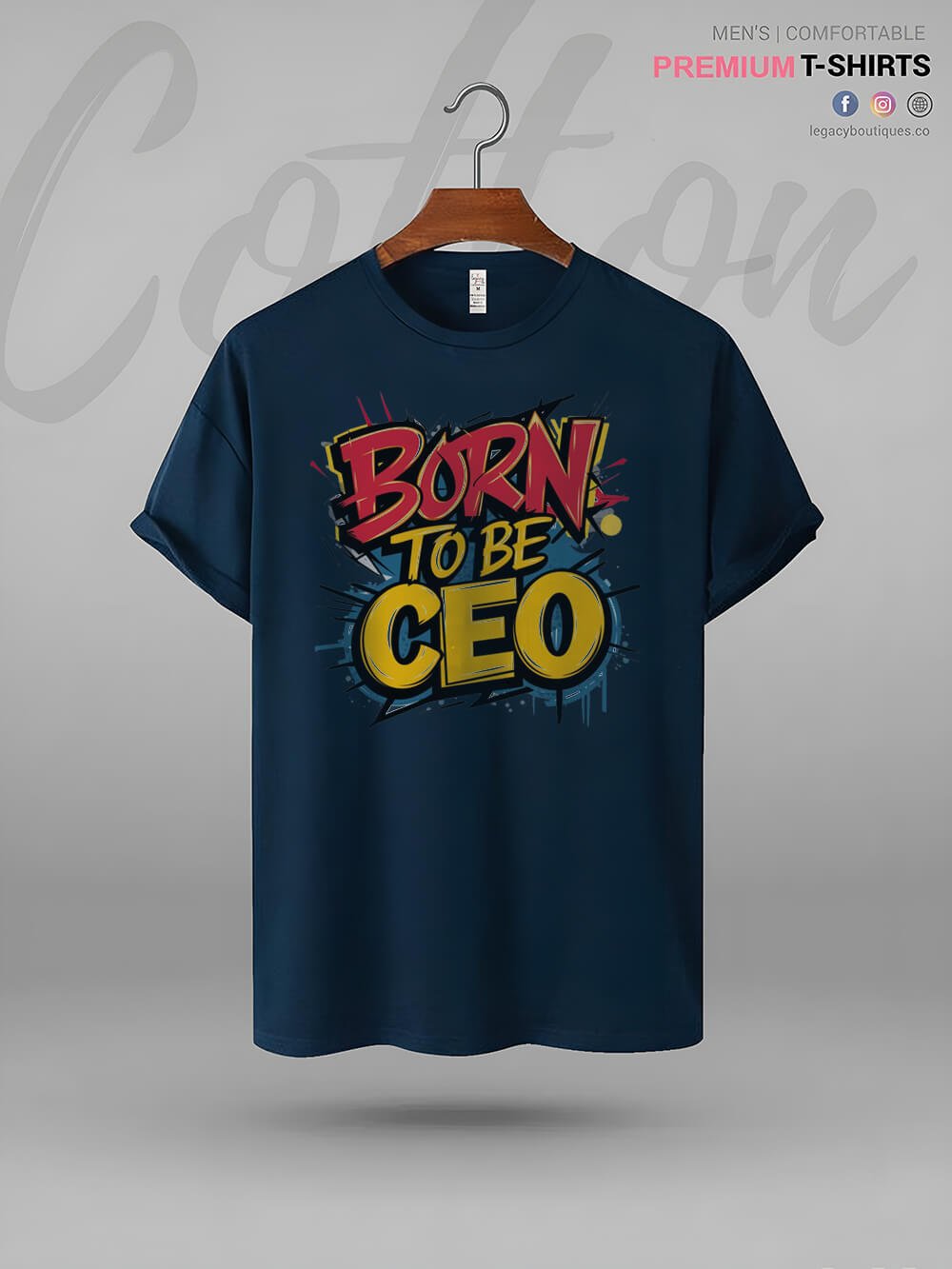 Born To Be CEO Print Men&