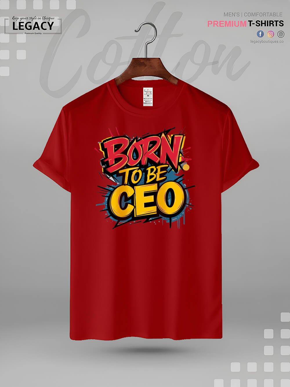 Born To Be CEO Print Men&
