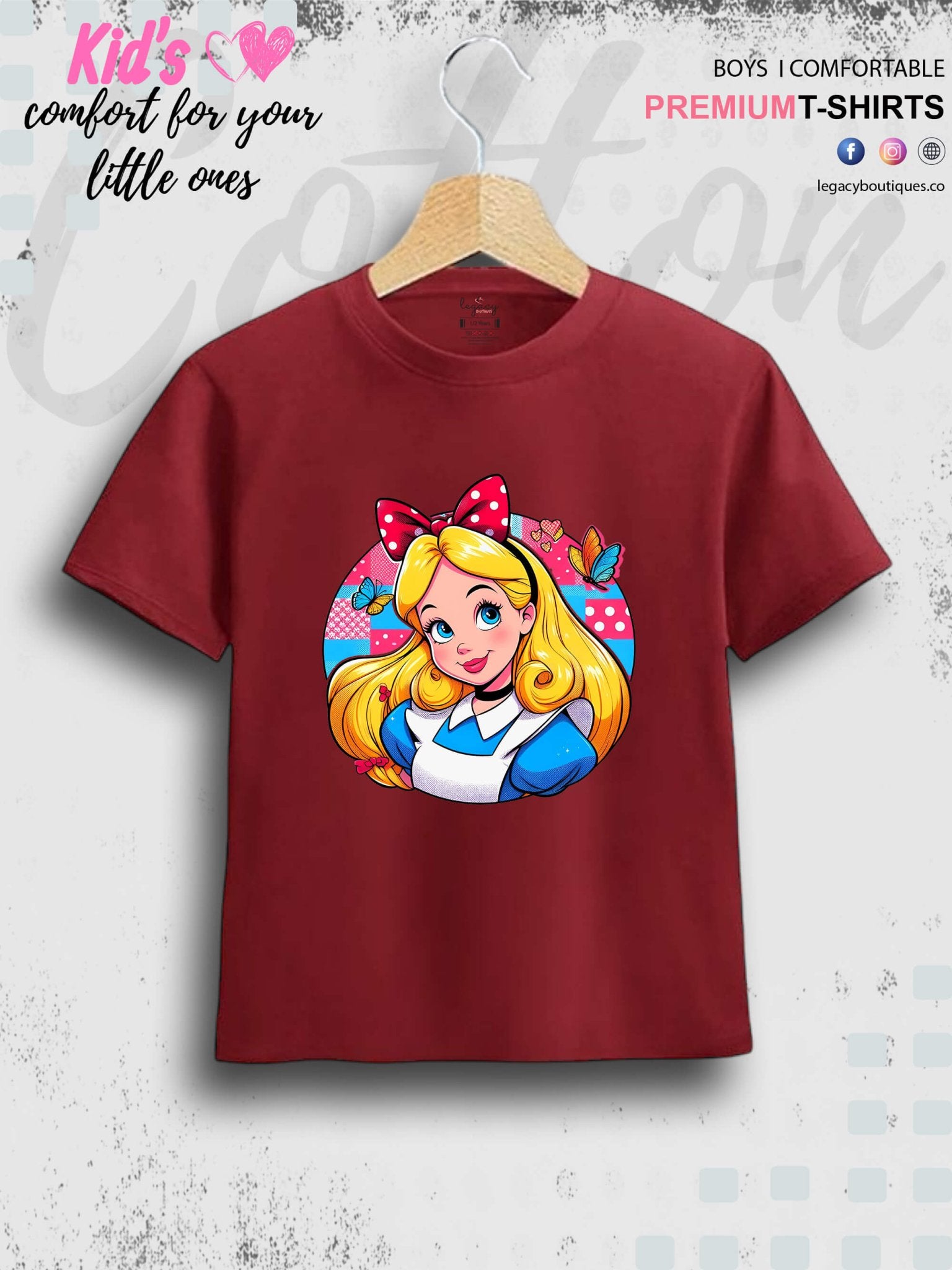 Chef Cinderella Printed Premium Quality T-Shirt For Baby Girls In Lowest Price Only In BD Legacy Boutiques Legacy Boutiques