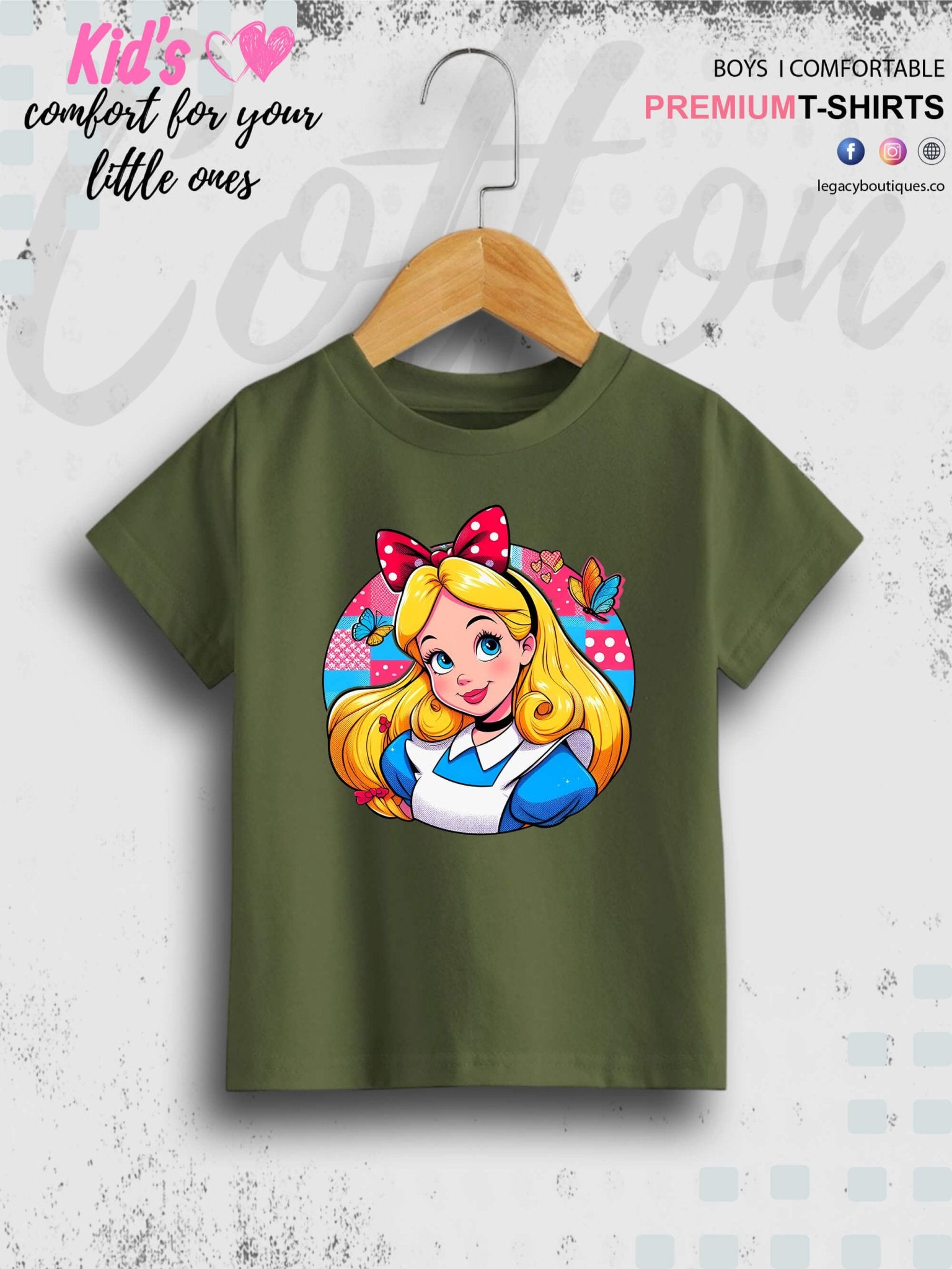 Chef Cinderella Printed Premium Quality T-Shirt For Baby Girls In Lowest Price Only In BD Legacy Boutiques Legacy Boutiques