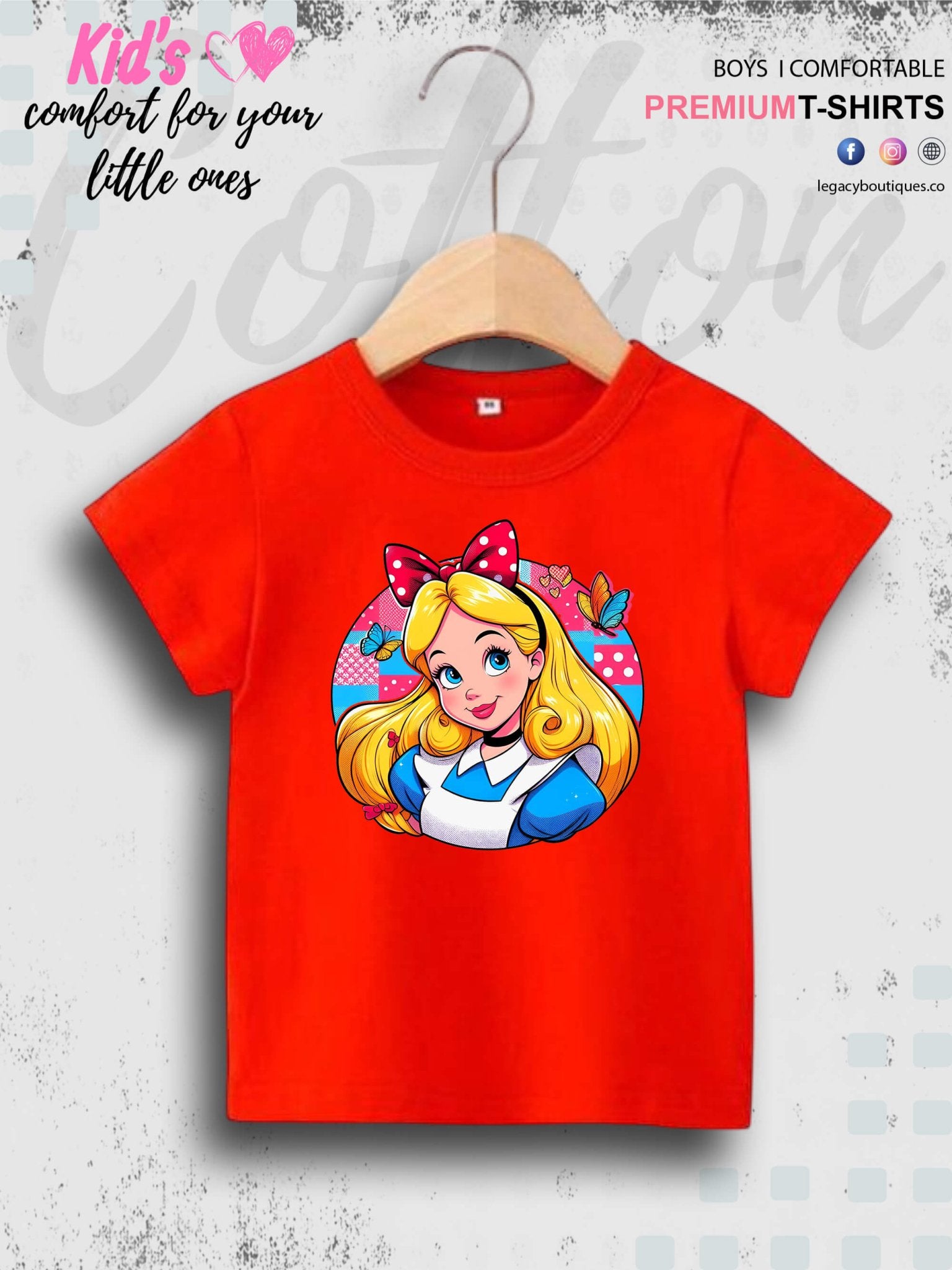 Chef Cinderella Printed Premium Quality T-Shirt For Baby Girls In Lowest Price Only In BD Legacy Boutiques Legacy Boutiques