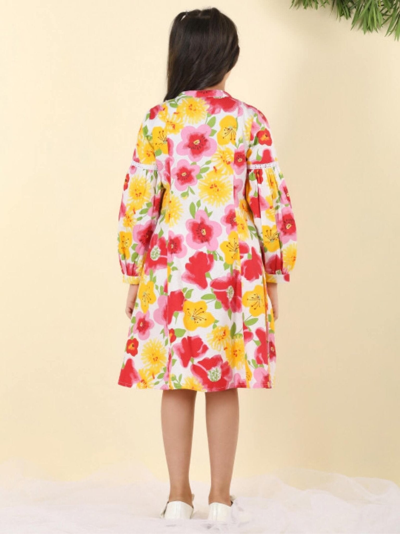 Chromatic Cloud Abstract Print Kaftan Tunic - Girls Pastel Polka Dot Dress Legacy Boutiques Legacy Boutiques