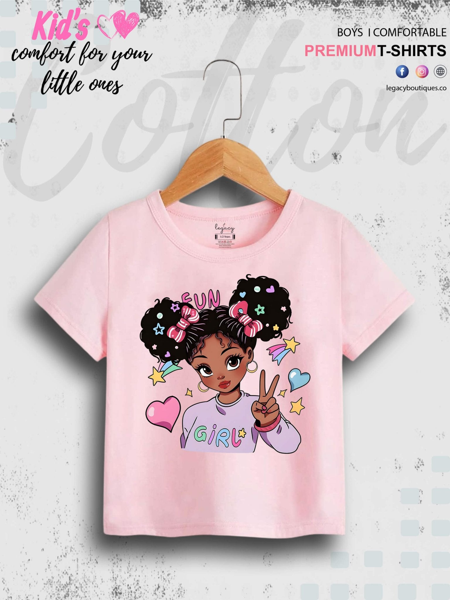 Cool Fun Girl Printed Kids Girls High Quality T-Shirt In Best Price Only In Dhaka Legacy Boutiques Legacy Boutiques