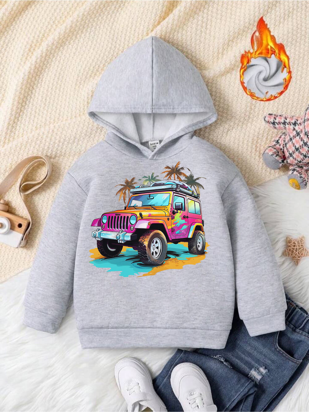 Cool Off Road Jeep Car Printed Casual Kids Hoodie For Boys And Girls Legacy Boutiques Bangladesh Legacy Boutiques Legacy Boutiques