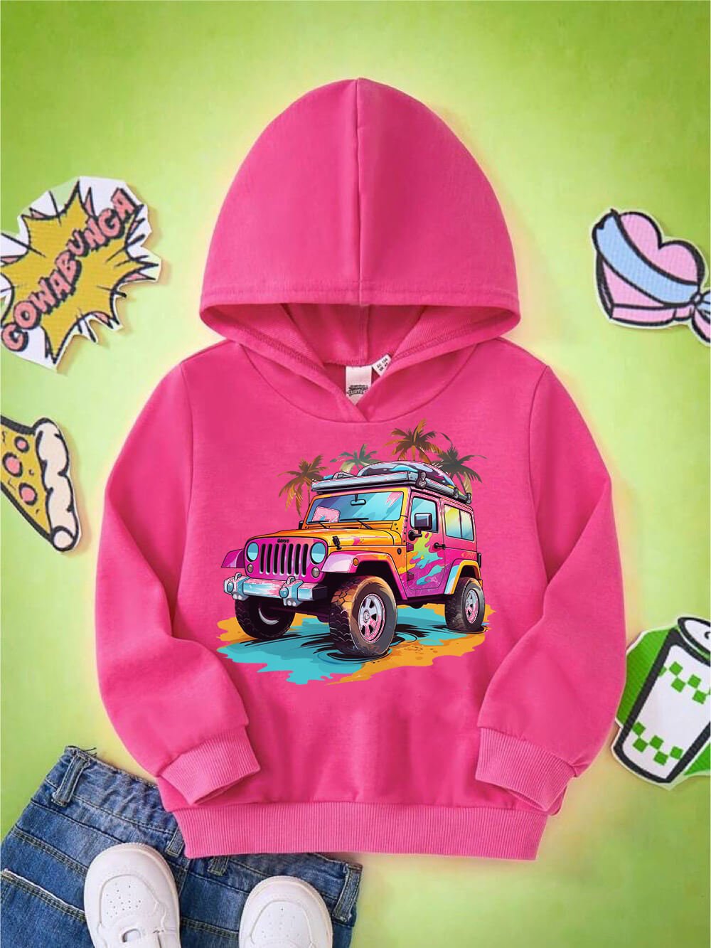 Cool Off Road Jeep Car Printed Casual Kids Hoodie For Boys And Girls Legacy Boutiques Bangladesh Legacy Boutiques Legacy Boutiques