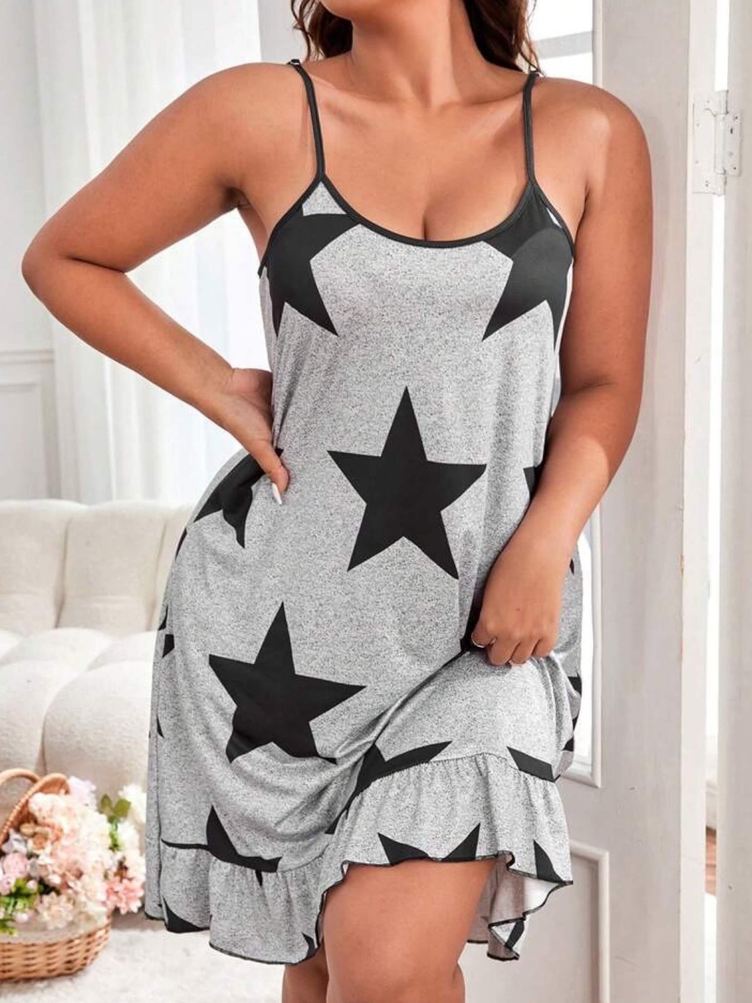 Cotton night dress Star Printed Legacy Boutiques Legacy Boutiques