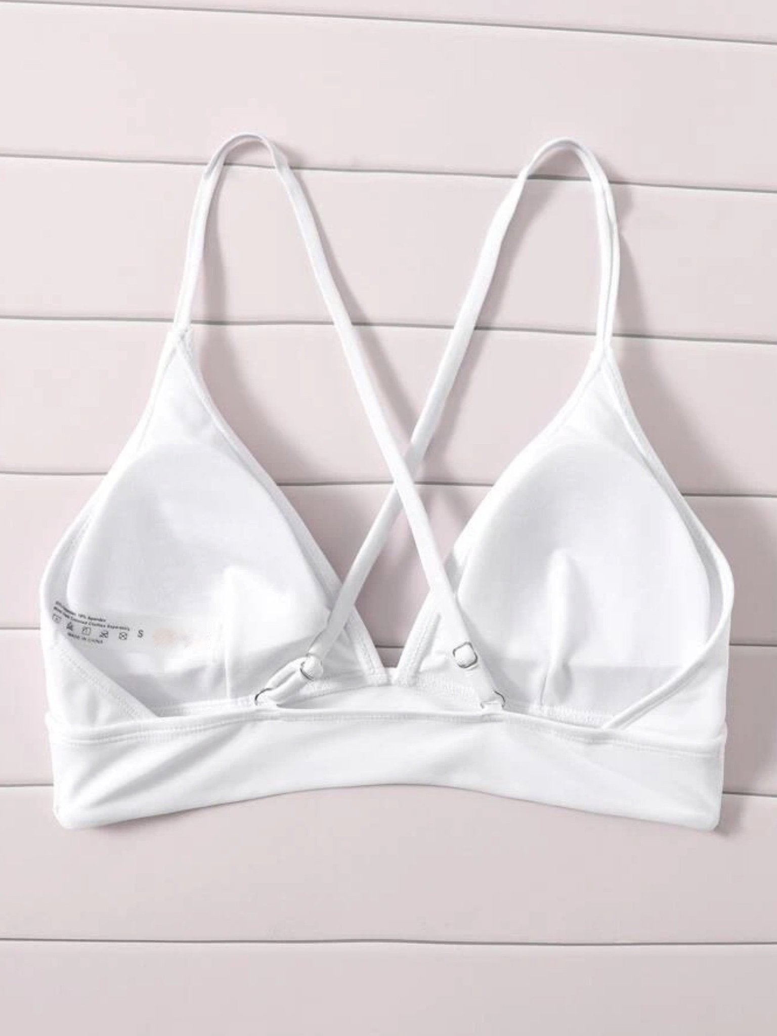 Cross Back Top Removable Padding Legacy Boutiques Legacy Boutiques