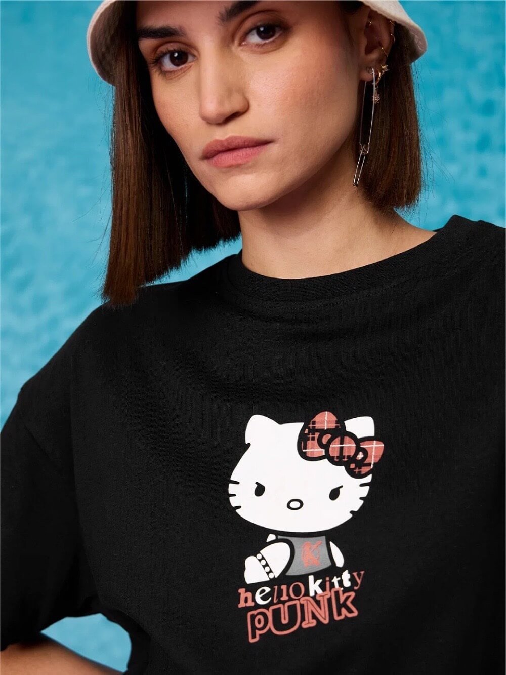Cute Hello Kitty Printed Cheap Price High Quality Womens Drop Shoulder T shirt Legacy Boutiques Bangladesh Legacy Boutiques Legacy Boutiques