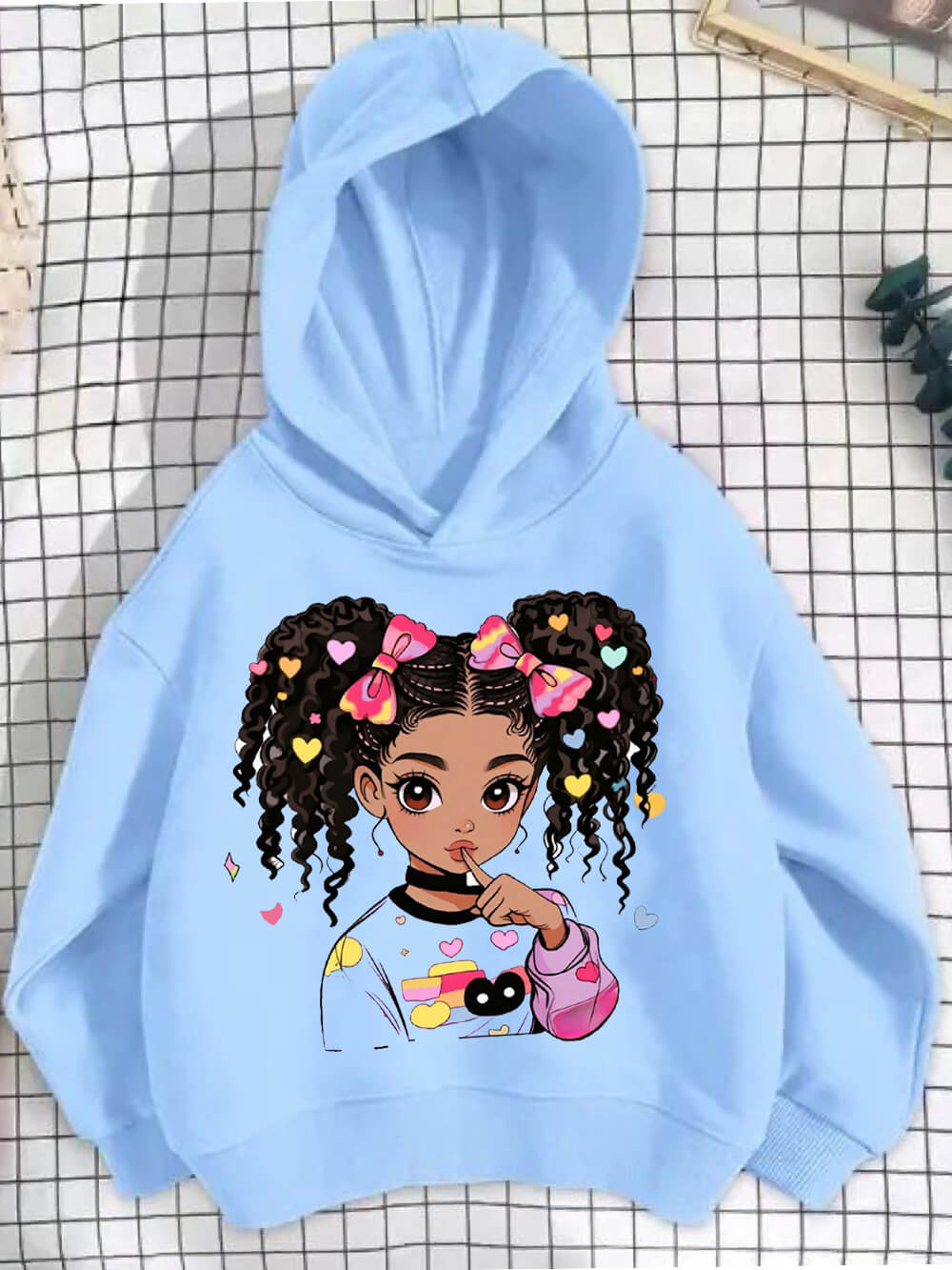 Cute Ponytail Girl Printed Baby Girls Hoodie Legacy Boutiques Dhaka Legacy Boutiques Legacy Boutiques