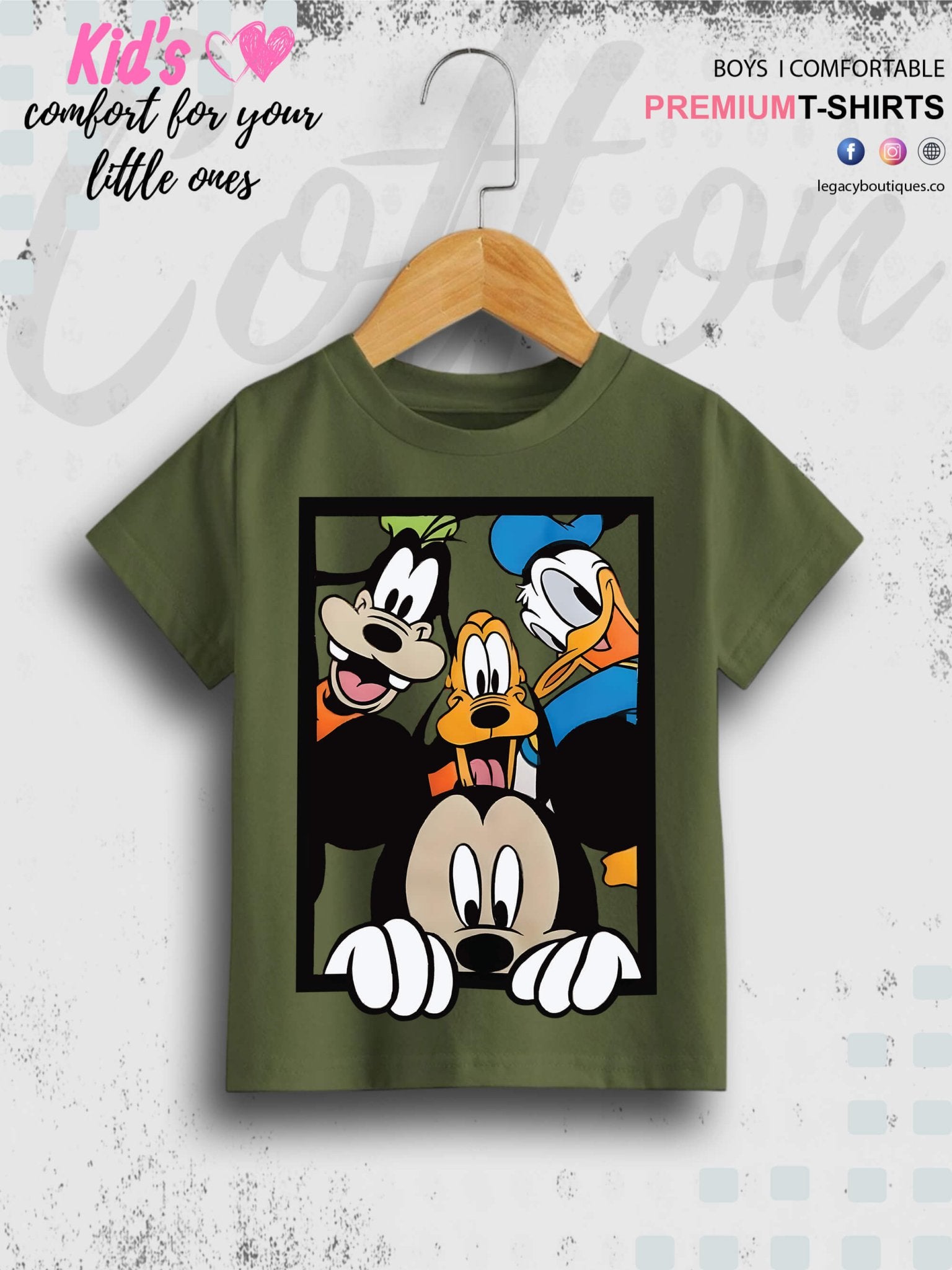 Disney Mickeys Team Printed 1 To 11 Year Baby Boys Summer Time T-Shirt In Lowest Price Only In BD Legacy Boutiques Legacy Boutiques