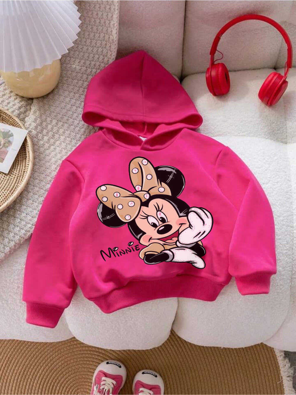 Disney Minni Face Printed Baby Girl Boy Hoodie Legacy Boutiques Bangladesh Legacy Boutiques Legacy Boutiques