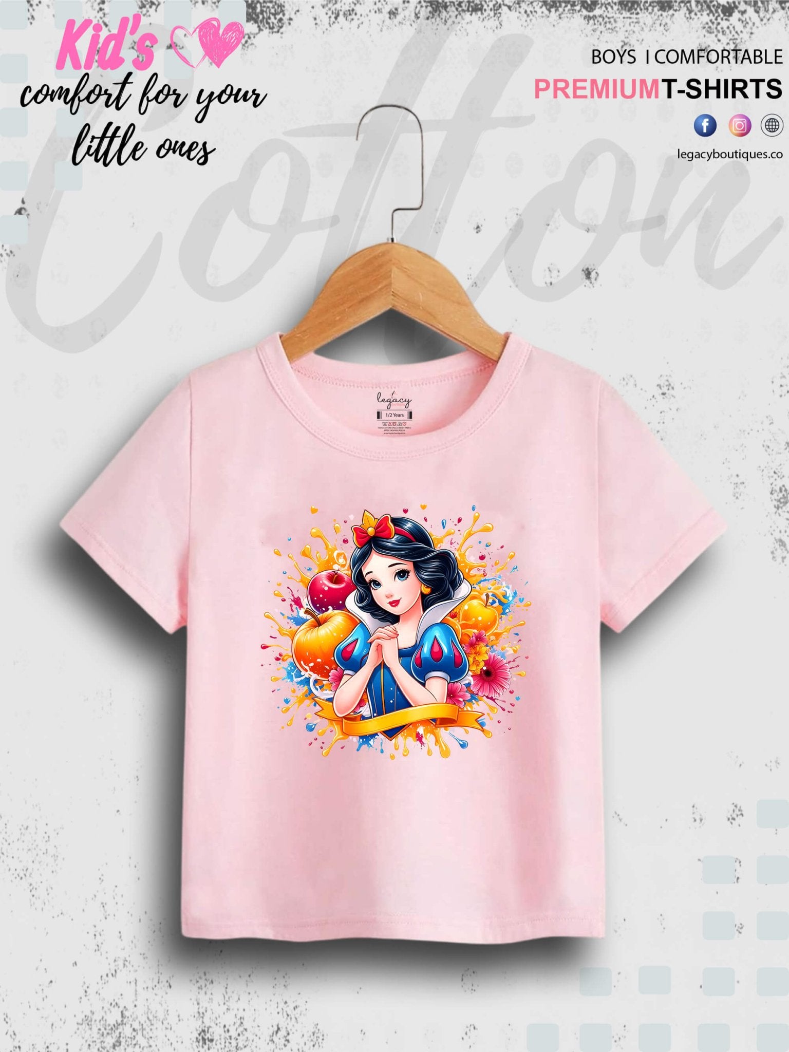 Disney Princess Cinderella Printed Casual T-Shirt For Baby Girls In Lowest Price Only In Dhaka Legacy Boutiques Legacy Boutiques