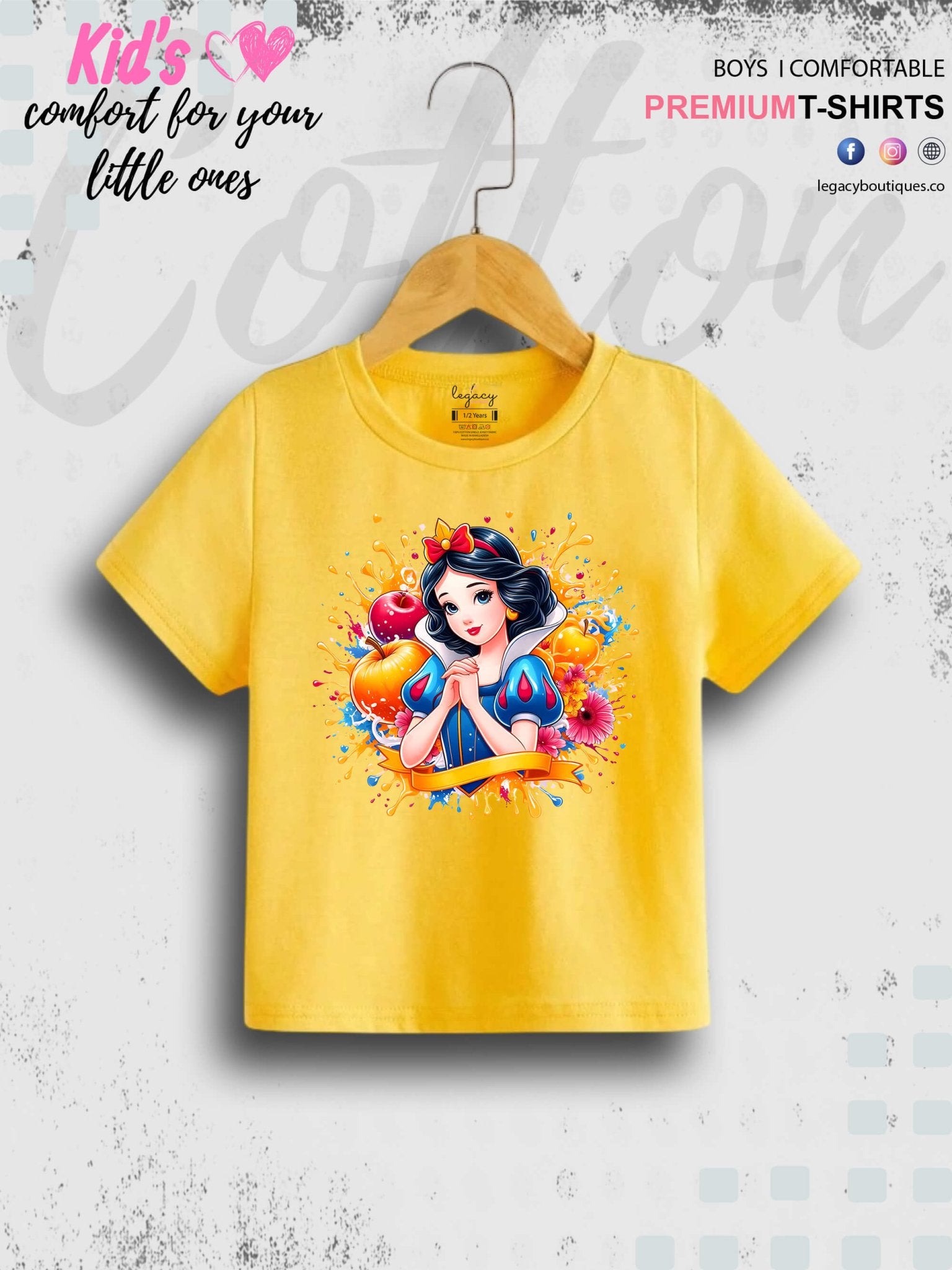 Disney Princess Cinderella Printed Casual T-Shirt For Baby Girls In Lowest Price Only In Dhaka Legacy Boutiques Legacy Boutiques