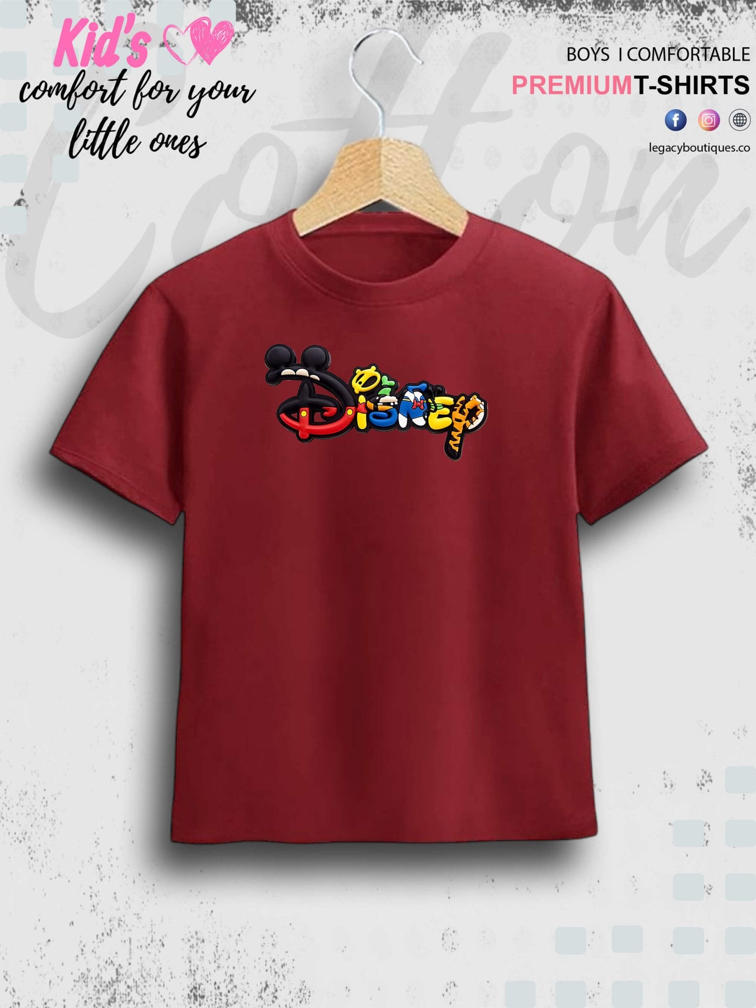 Disney Printed 1 To 11 Year Kids Girls Summer Time T-Shirt In Lowest Price Only In BD Legacy Boutiques Legacy Boutiques