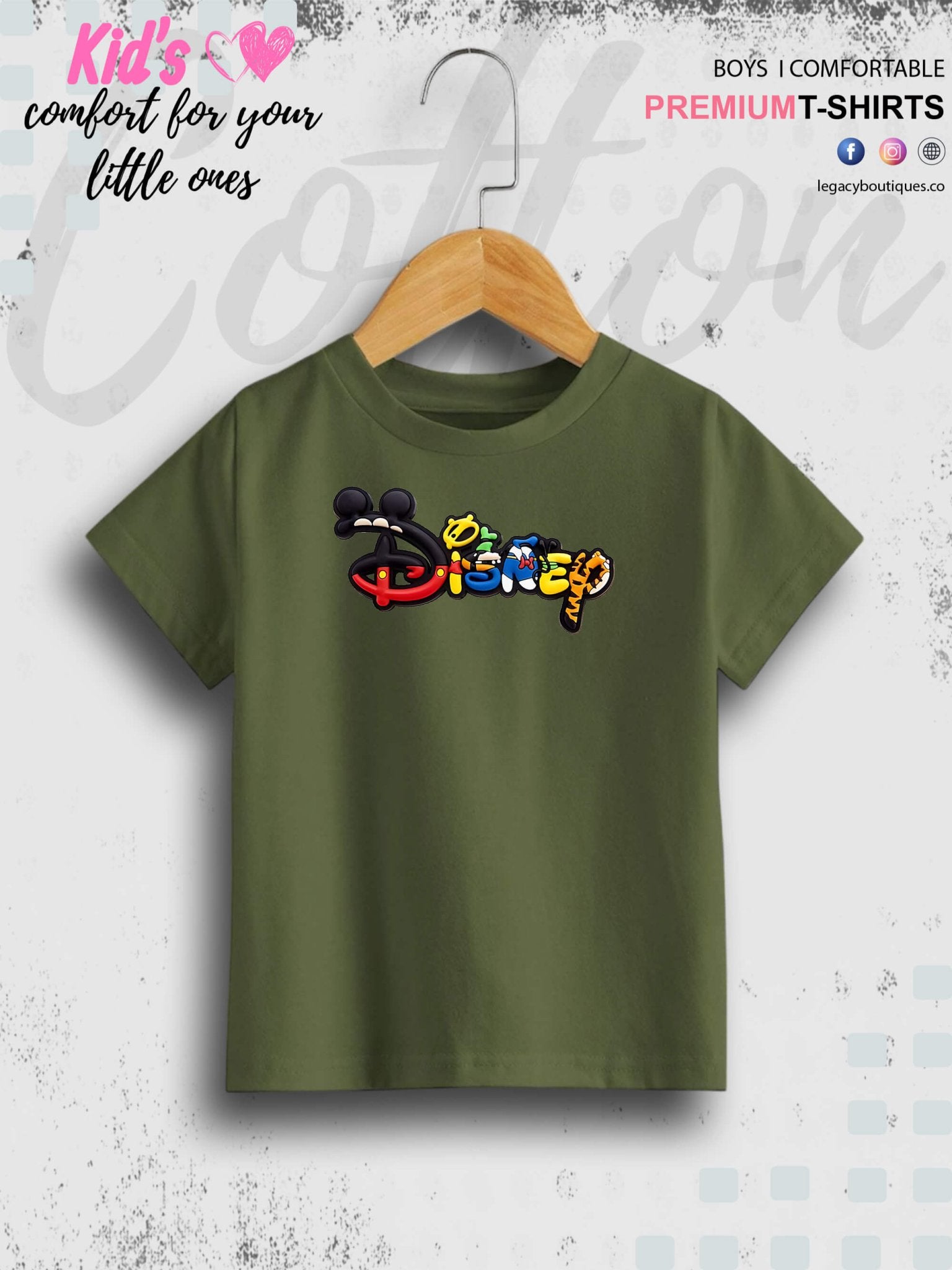 Disney Printed 1 To 11 Year Kids Girls Summer Time T-Shirt In Lowest Price Only In BD Legacy Boutiques Legacy Boutiques