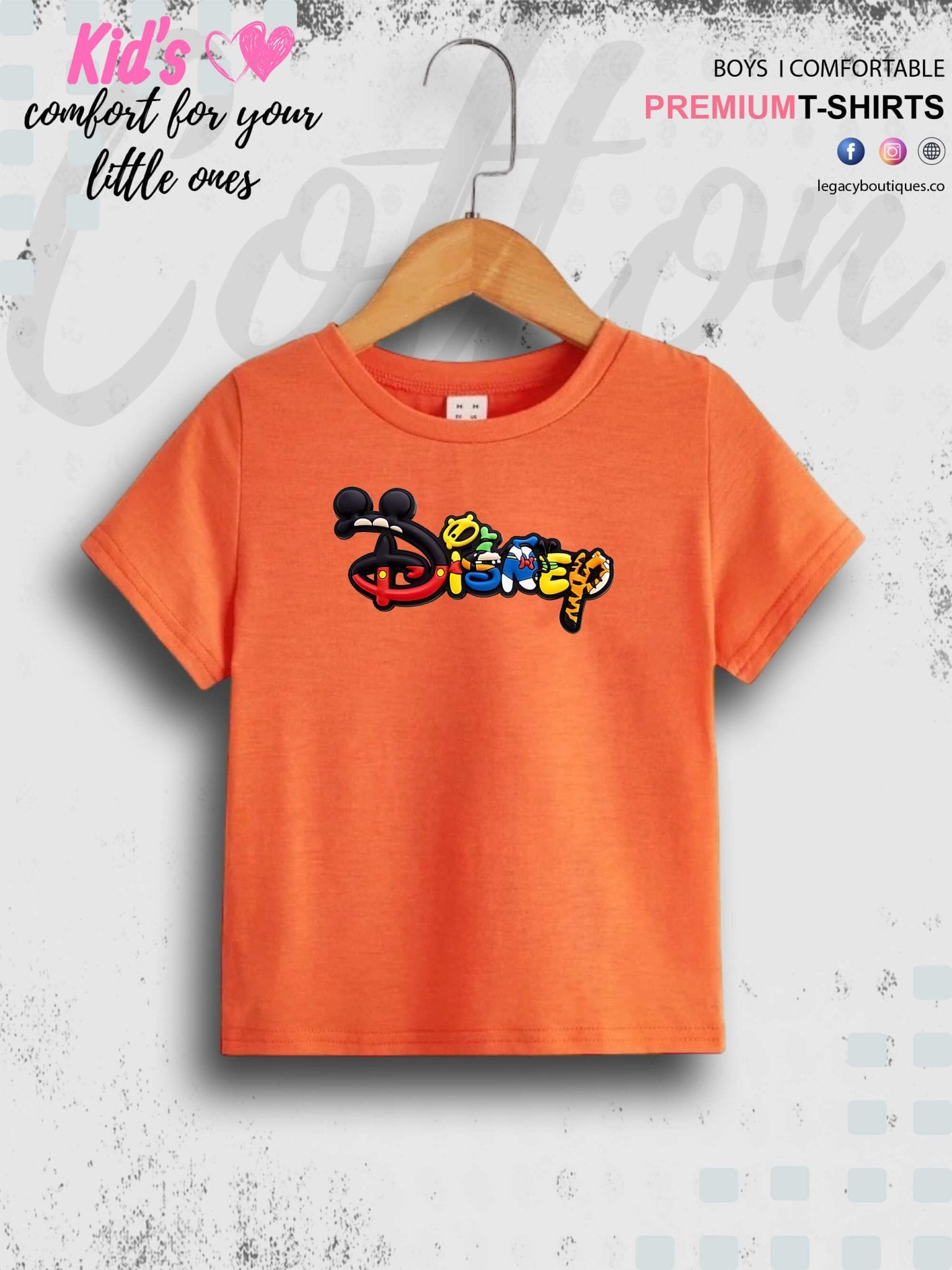 Disney Printed 1 To 11 Year Kids Girls Summer Time T-Shirt In Lowest Price Only In BD Legacy Boutiques Legacy Boutiques