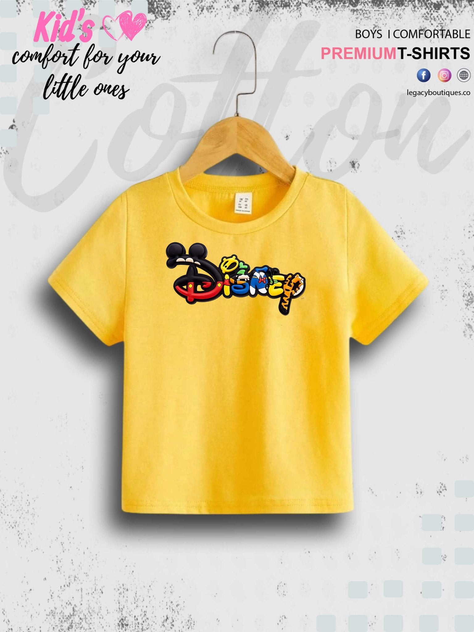 Disney Printed 1 To 11 Year Kids Girls Summer Time T-Shirt In Lowest Price Only In BD Legacy Boutiques Legacy Boutiques