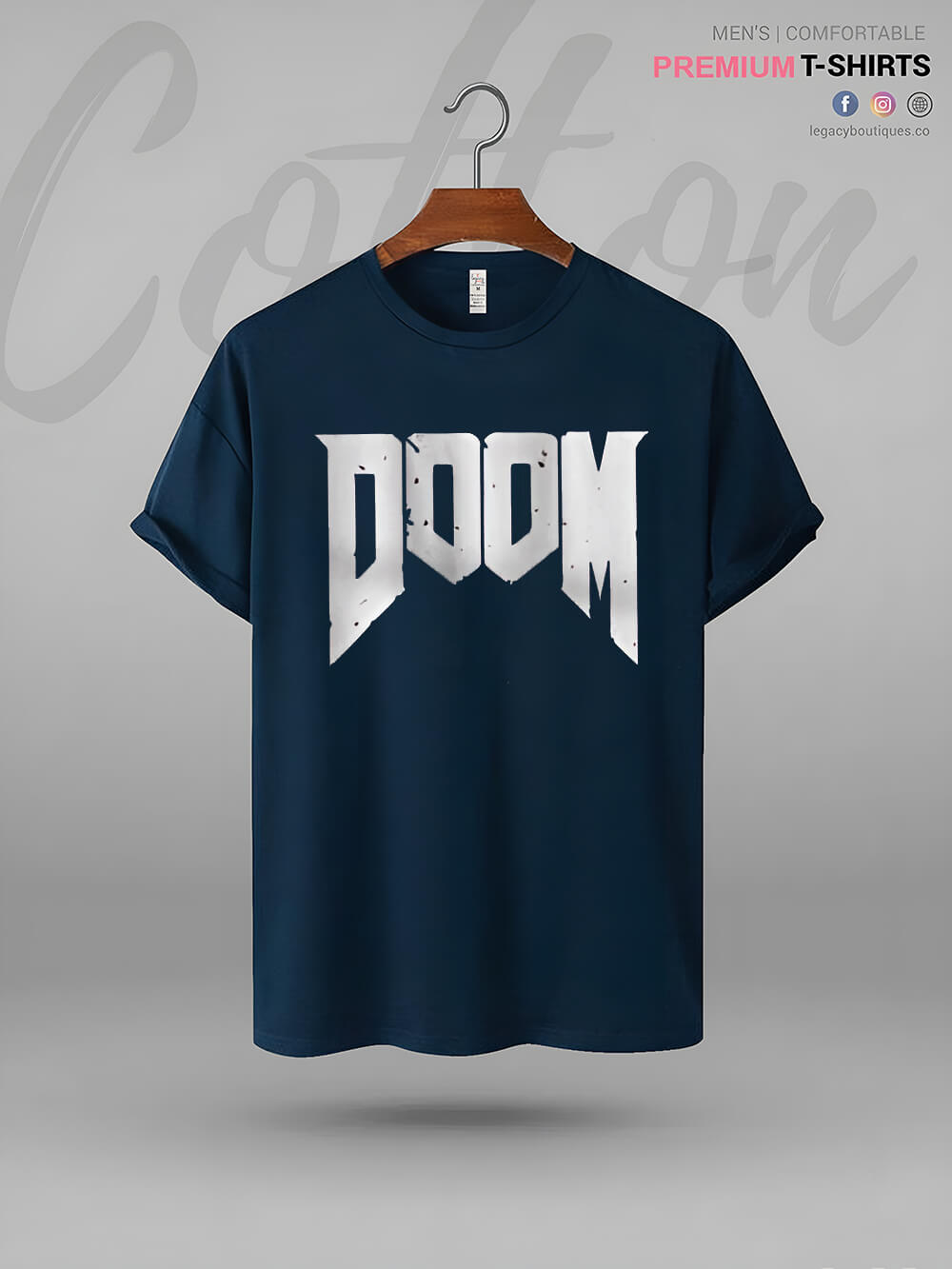 Doomguy Doom Character Name Printed Men&