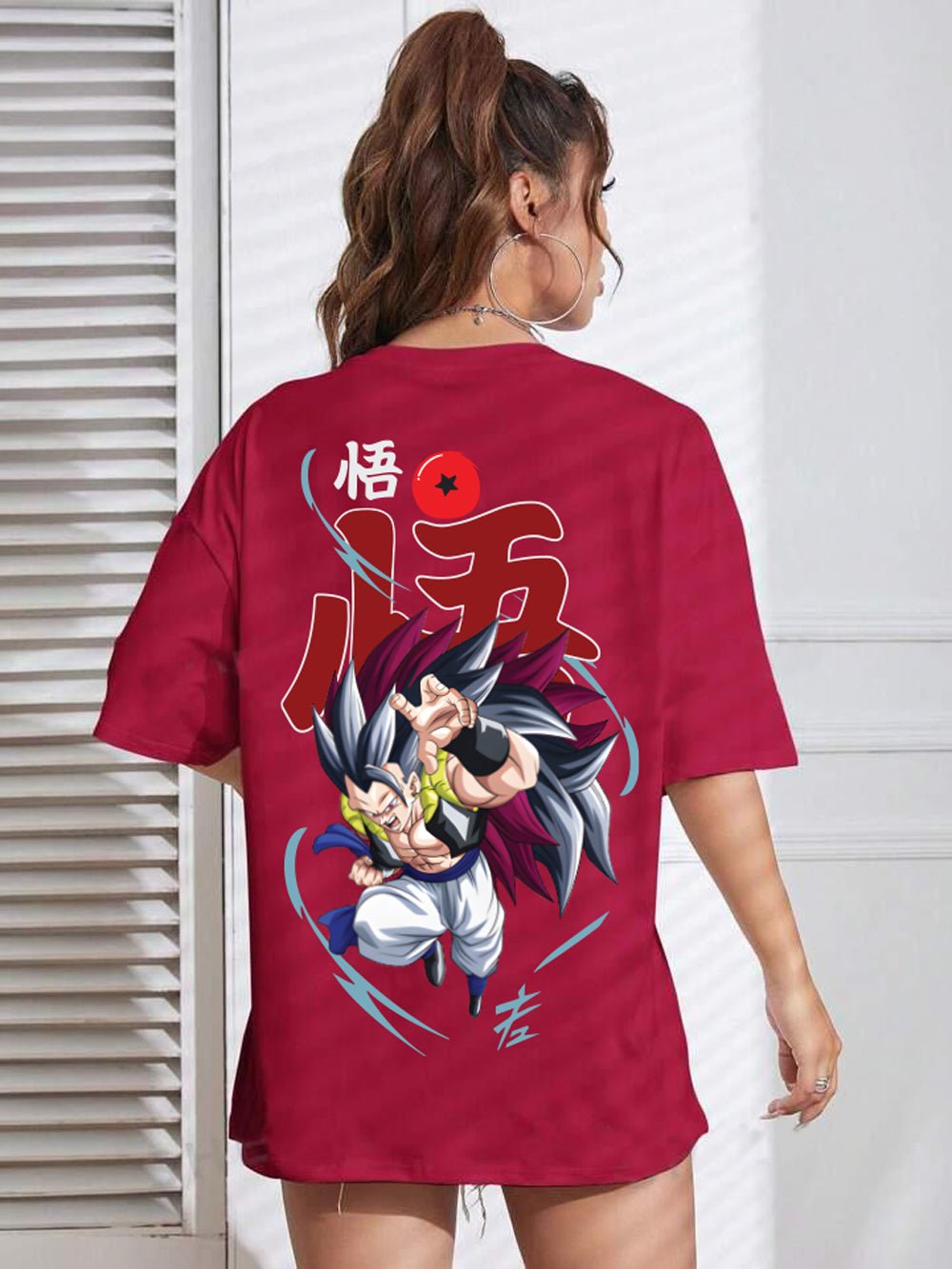 DRAGON BALL: GOGETA Anime Character Graphic Printed Womens Drop Shoulder T-shirt Legacy Boutiques Bangladesh Legacy Boutiques Legacy Boutiques