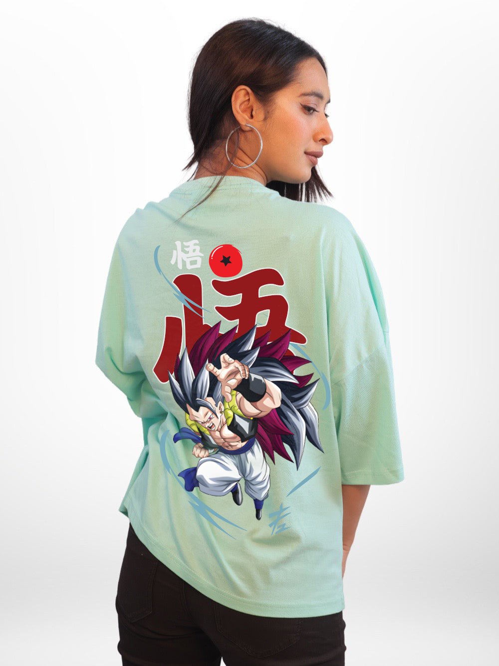 DRAGON BALL: GOGETA Anime Character Graphic Printed Womens Drop Shoulder T-shirt Legacy Boutiques Bangladesh Legacy Boutiques Legacy Boutiques