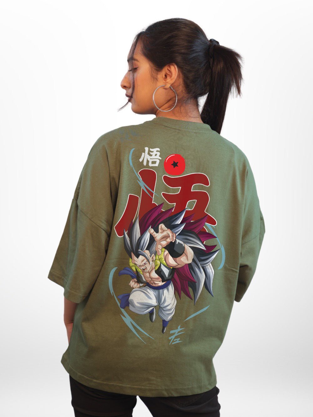 DRAGON BALL: GOGETA Anime Character Graphic Printed Womens Drop Shoulder T-shirt Legacy Boutiques Bangladesh Legacy Boutiques Legacy Boutiques