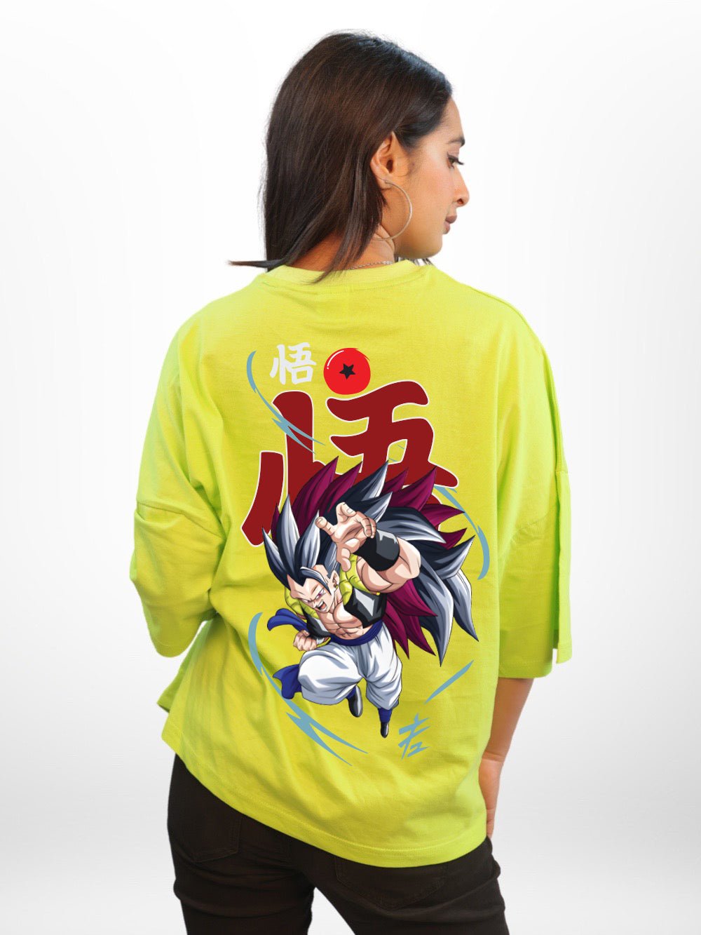 DRAGON BALL: GOGETA Anime Character Graphic Printed Womens Drop Shoulder T-shirt Legacy Boutiques Bangladesh Legacy Boutiques Legacy Boutiques