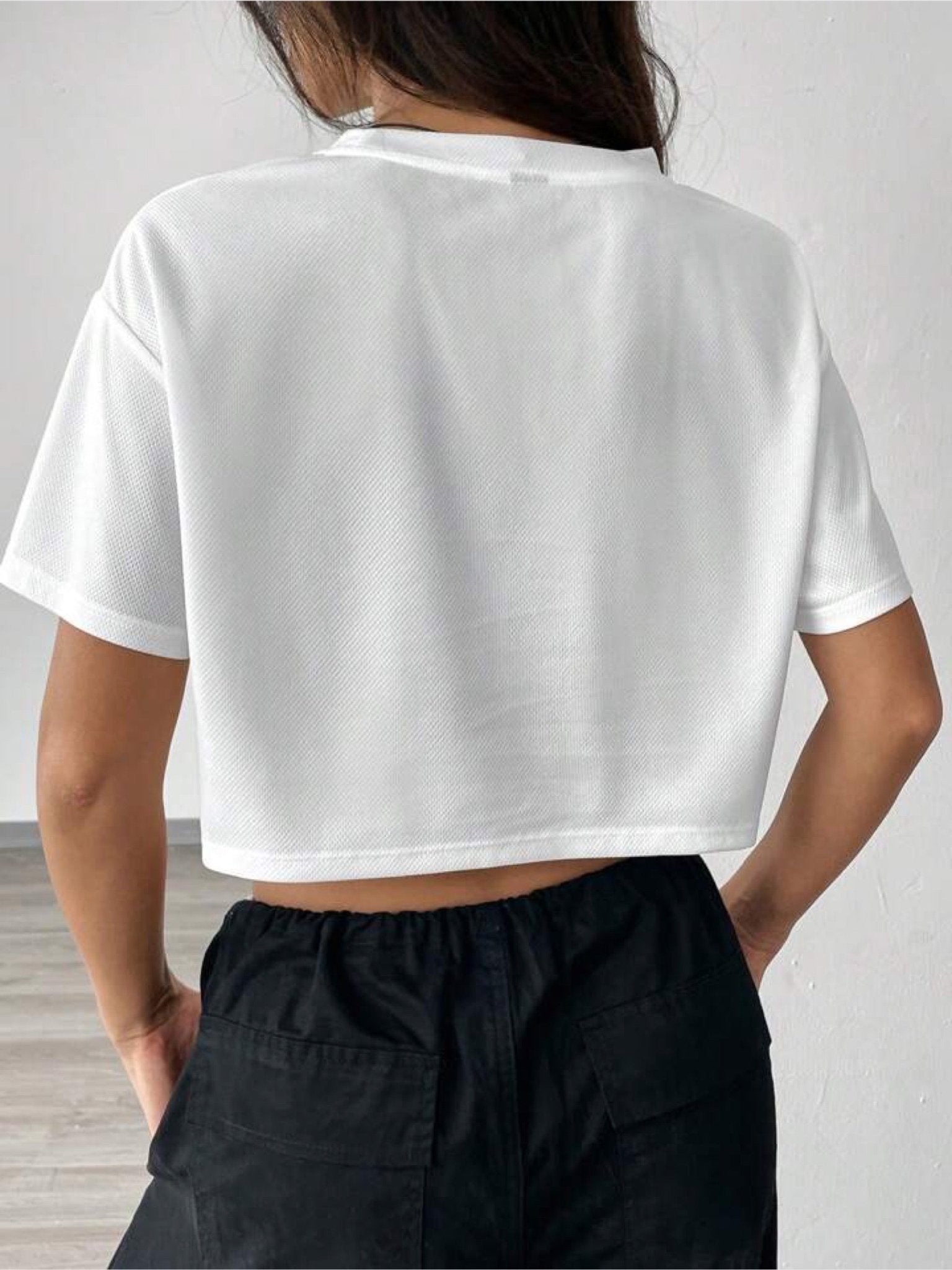 drop shoulder crop tops Los Angeles 23 print Legacy Boutiques Legacy Boutiques