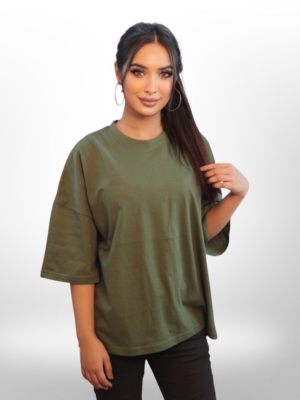 Drop Shoulder T-shirt For Women&