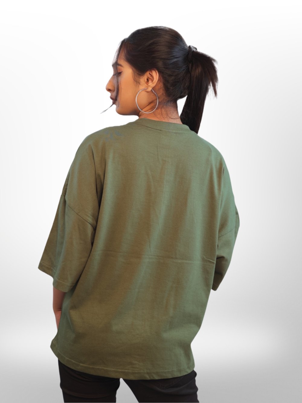 Drop Shoulder T-shirt For Women&