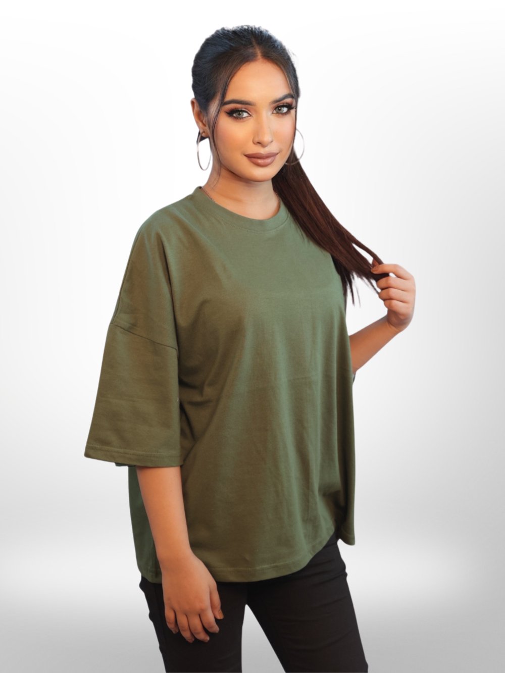Drop Shoulder T-shirt For Women&