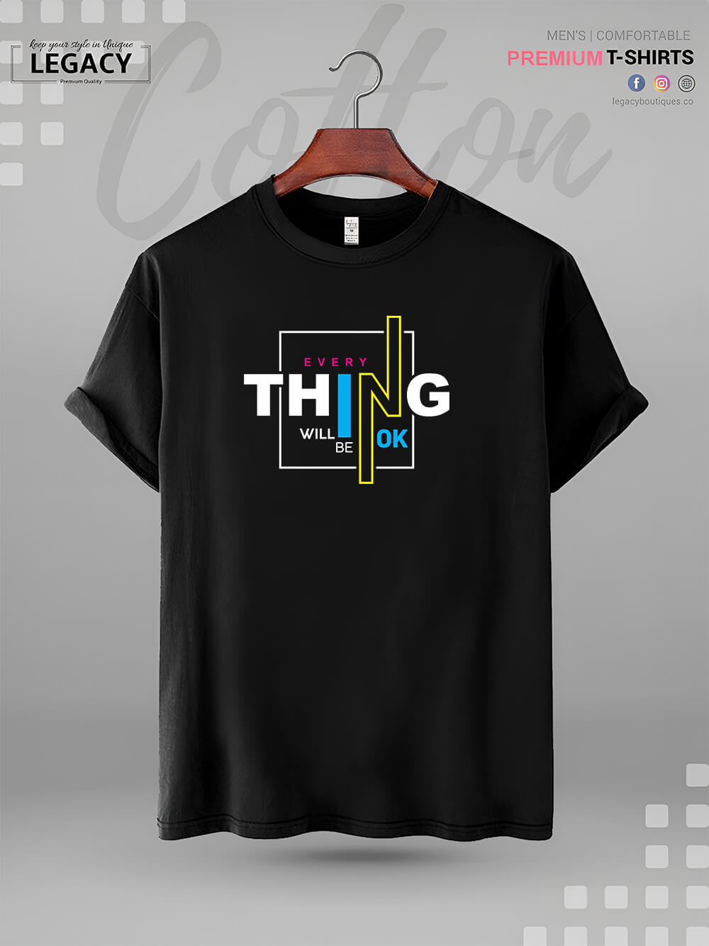 Everything Will Be OK Print High Quality In Cheapest Price Men&