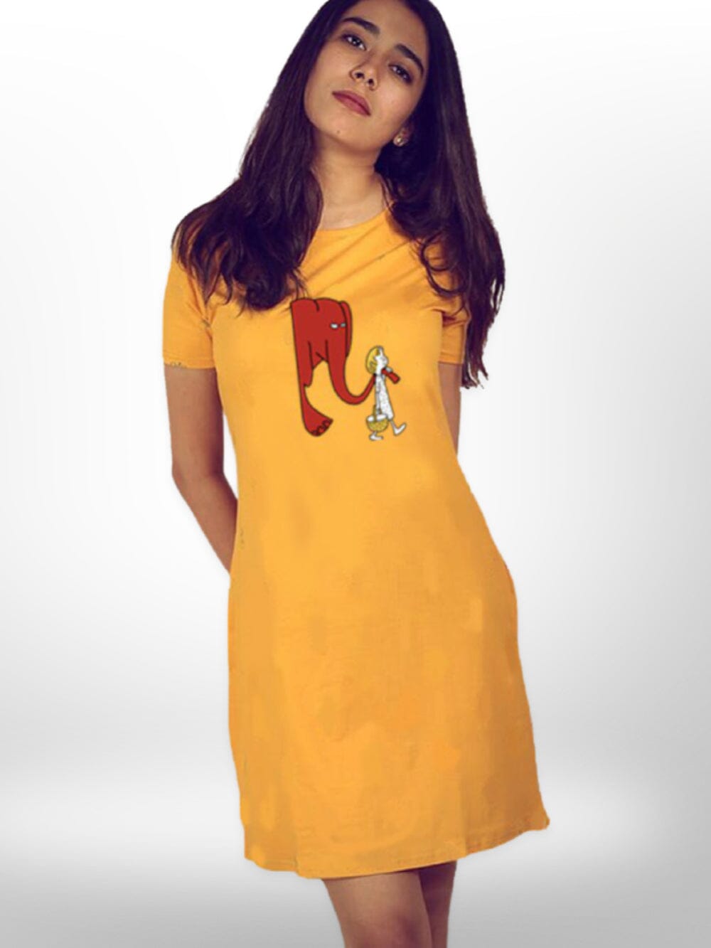 Faith & Love Animal Printed Long T-shirt For Women&