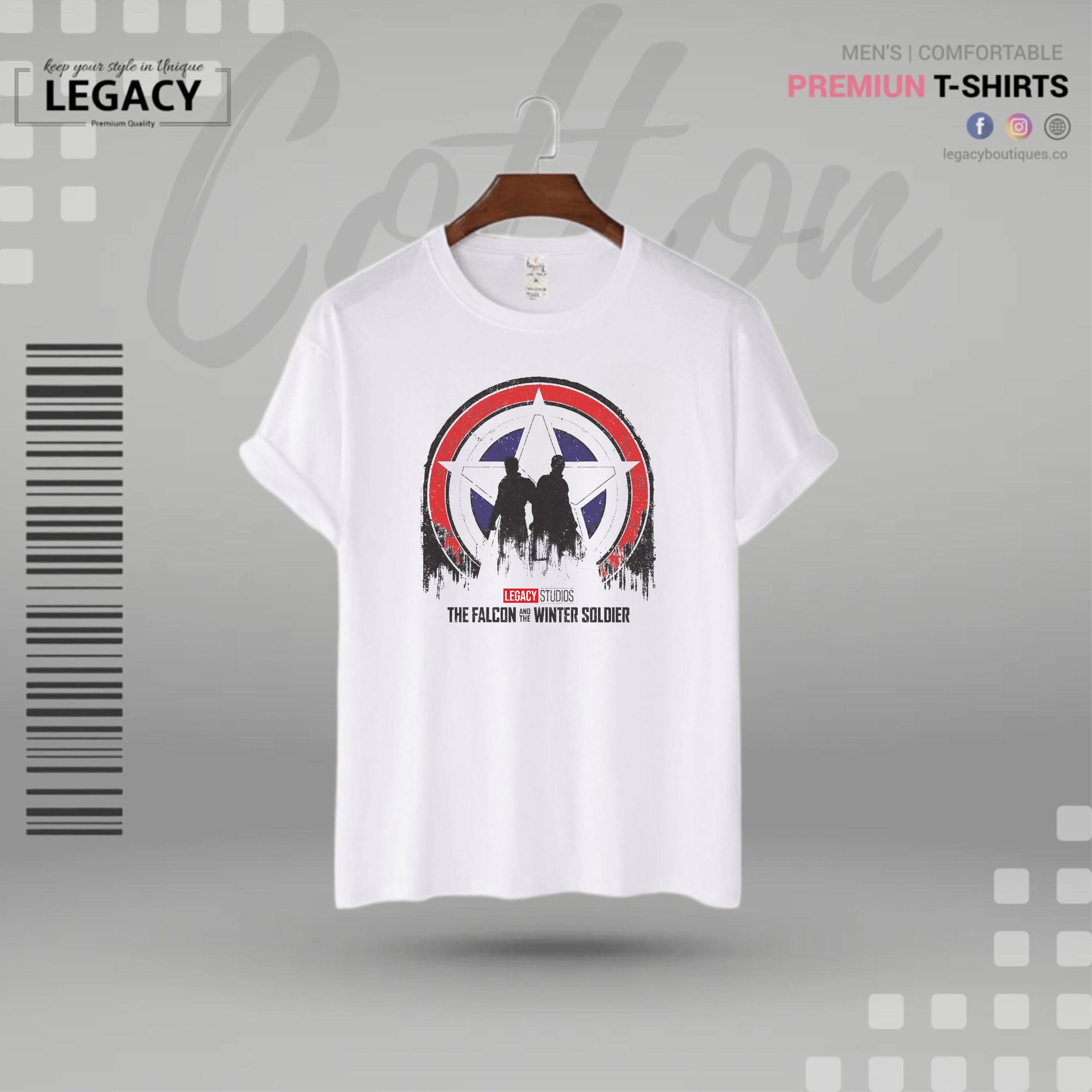 Fashionable Mens Premium Designer Edition T-Shirt Legacy Boutiques Legacy Boutiques